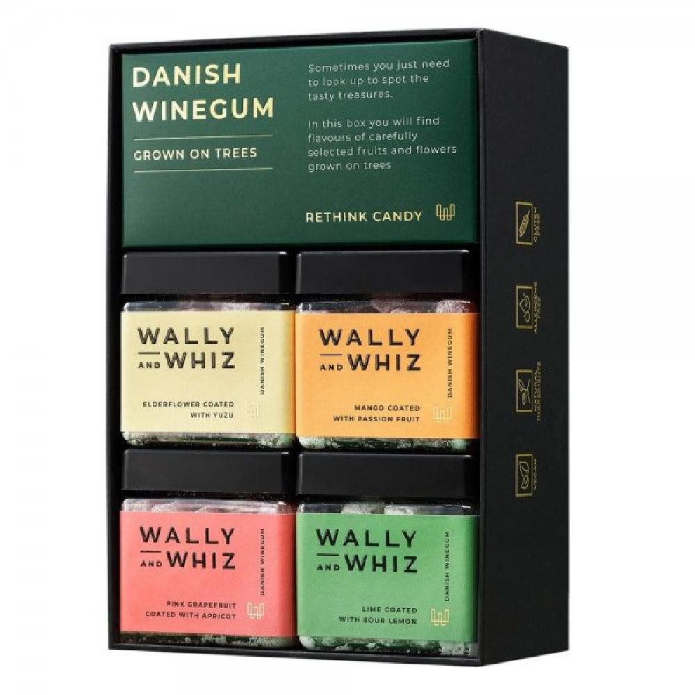 Wally & Whiz Süßigkeit Fruchtgummi Geschenkbox Grown on Trees Box (4xCubes) (560g)