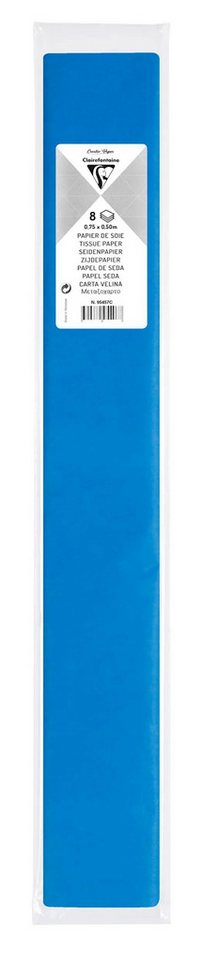 Thumbnail - CLAIREFONTAINE Seidenpapier 10x Seidenpapier, Pack. 8 Bogen 18g 50x75cm Petroliumblau 95457C, LOISIR CREATIF & DECORATIO...