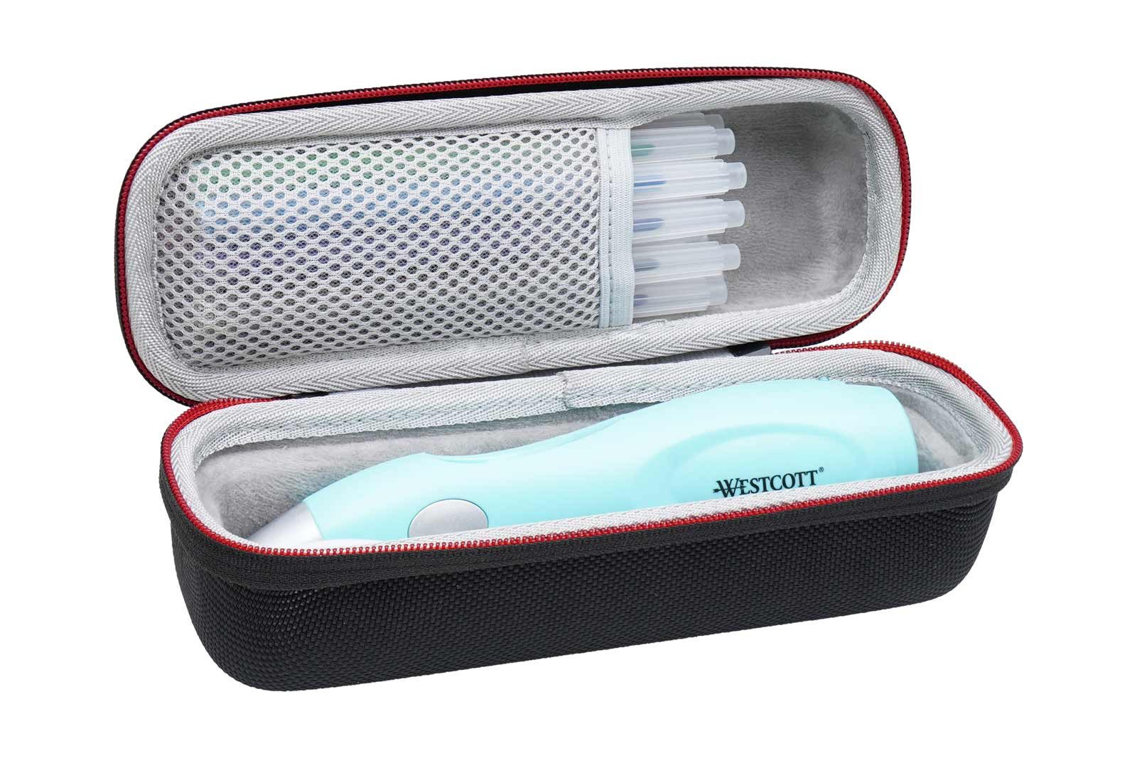 caseroxx Sporttasche EVA-Schutztasche für Jolly Airbrush Fun / Westcott Airbrush Set (1-tlg., EVA-Schutztasche), Netztasche