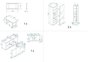 INOSIGN Esszimmer-Set LARGO, (Set, 4-St)