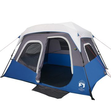 vidaXL Vorzelt Campingzelt mit LED Blau 344x282x212 cm