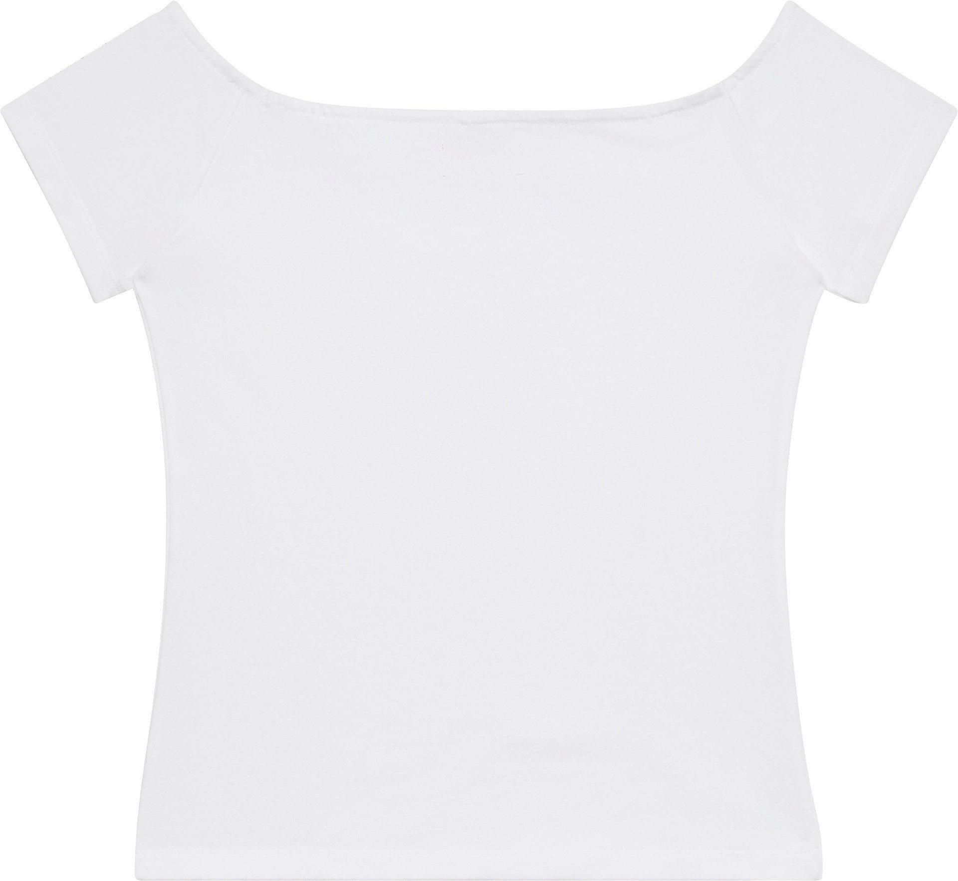 Calvin Klein Jeans Blusentop MNGRM OFF SHLDR STRT Mit tiefem Rundhalsausschnitt