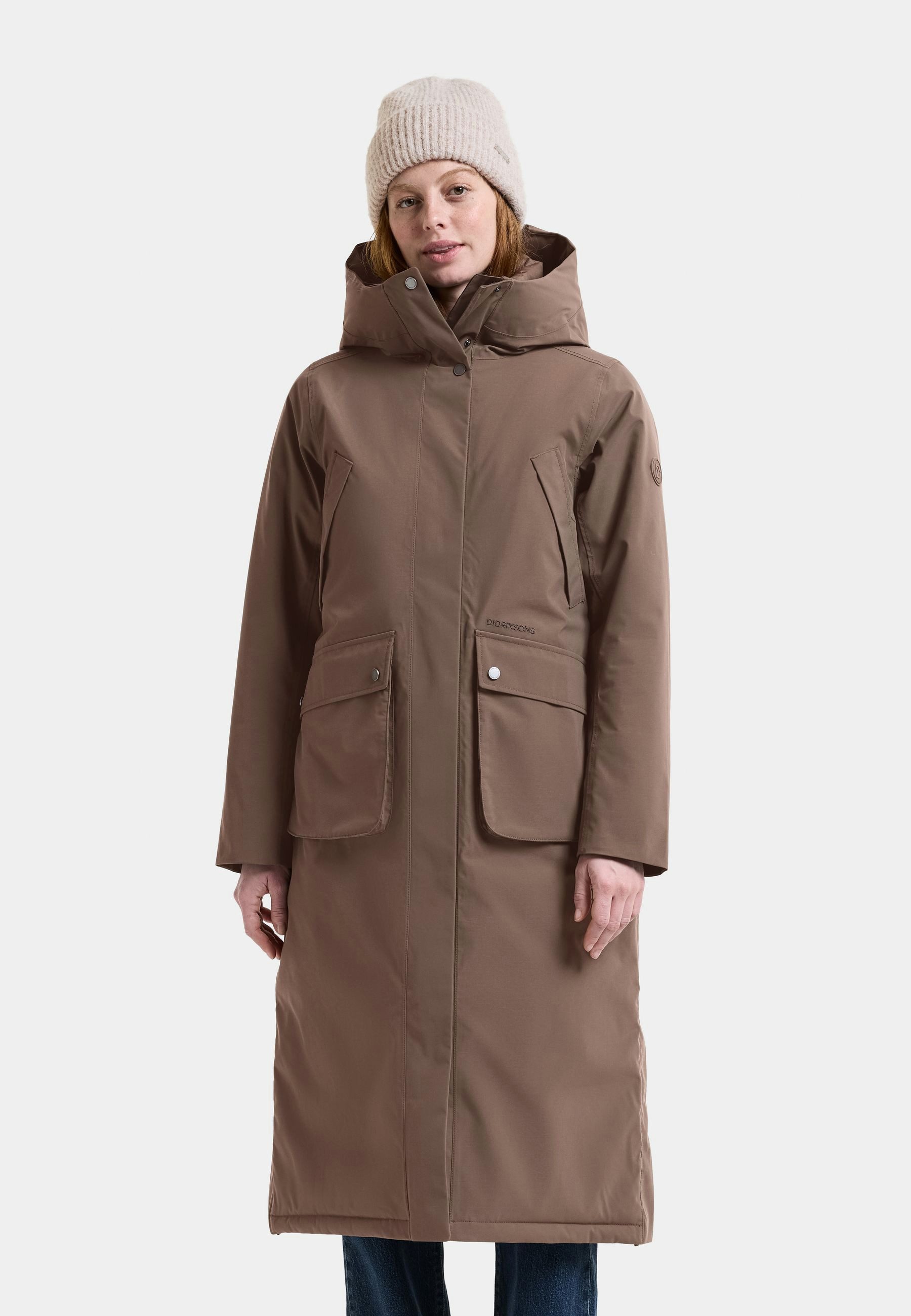 Didriksons Winterjacke Damen Wintermantel Wasserdicht MELODY mit Kapuze mit Taschen