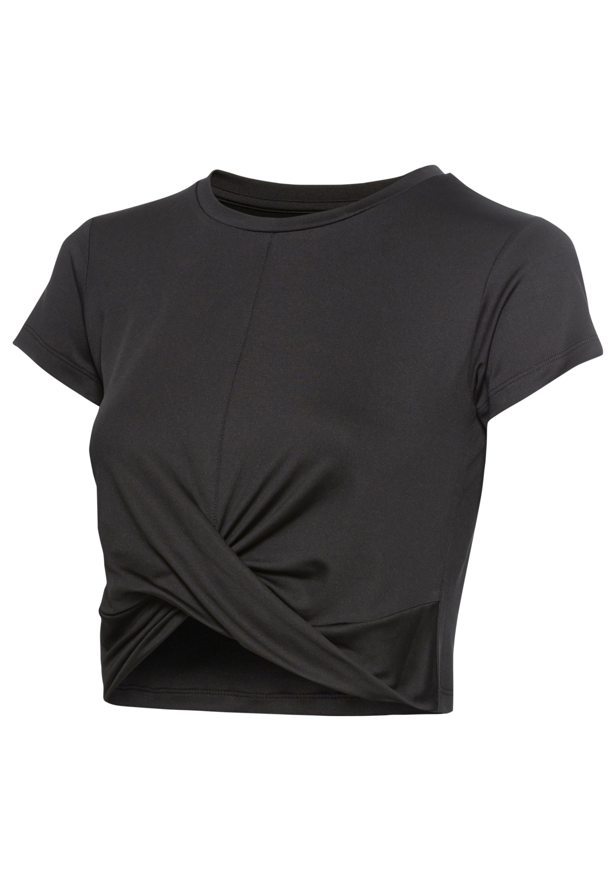 LASCANA ACTIVE T-Shirt Sportshirt in Wickeloptik