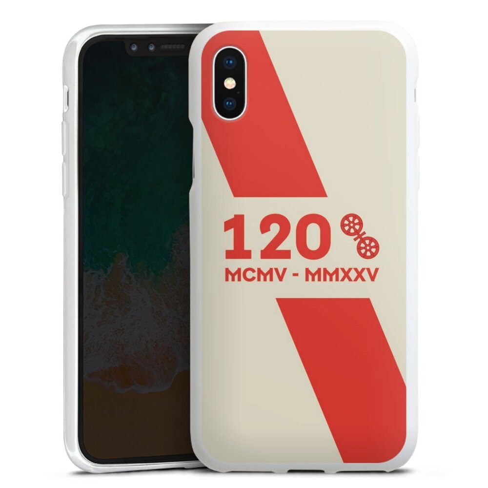 DeinDesign Handyhülle 1. FSV Mainz 05 E.V. 120 Jahre Bundesliga, Apple iPhone X Silikon Hülle Bumper Case Handy Schutzhülle