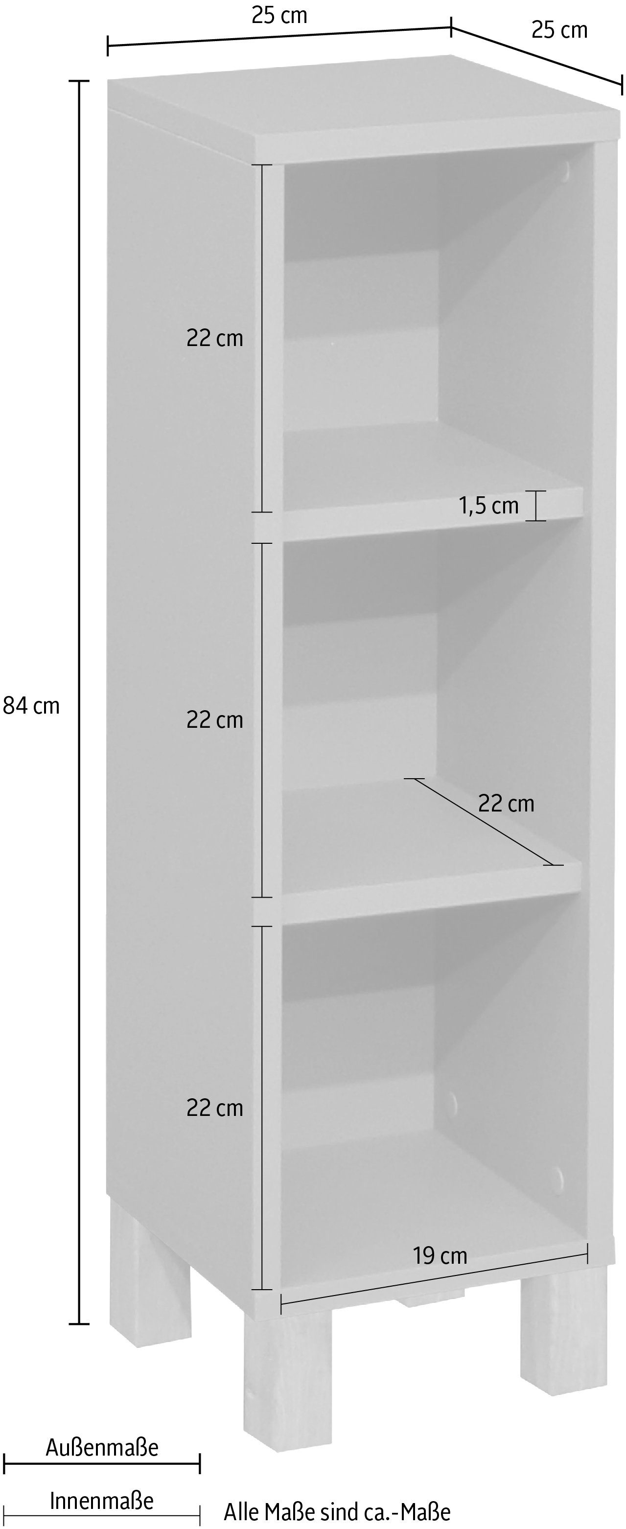 Mäusbacher Unterstellregal, Unterstellregal Höhe "84" Breite "25"