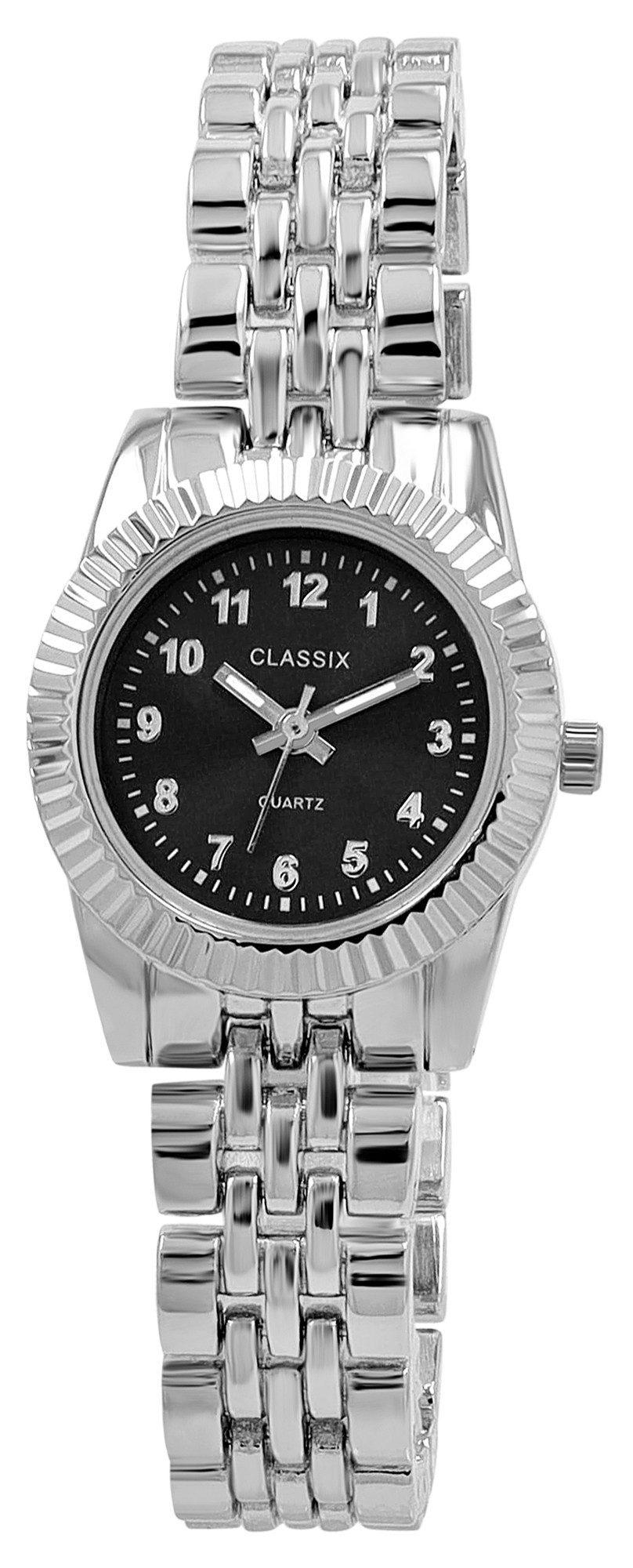 Clasixx Quarzuhr 1800257 CLASSIX Damenuhr mit Metallband, silberfarben günstig online kaufen