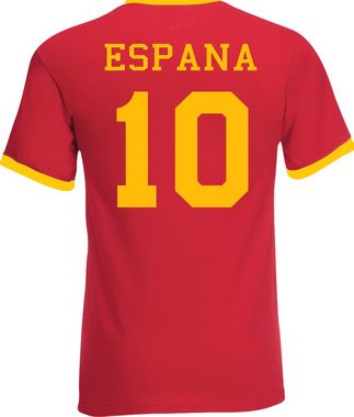 Youth Designz T-Shirt Spanien Herren T-Shirt im Fußball Trikot Look mit trendigem print