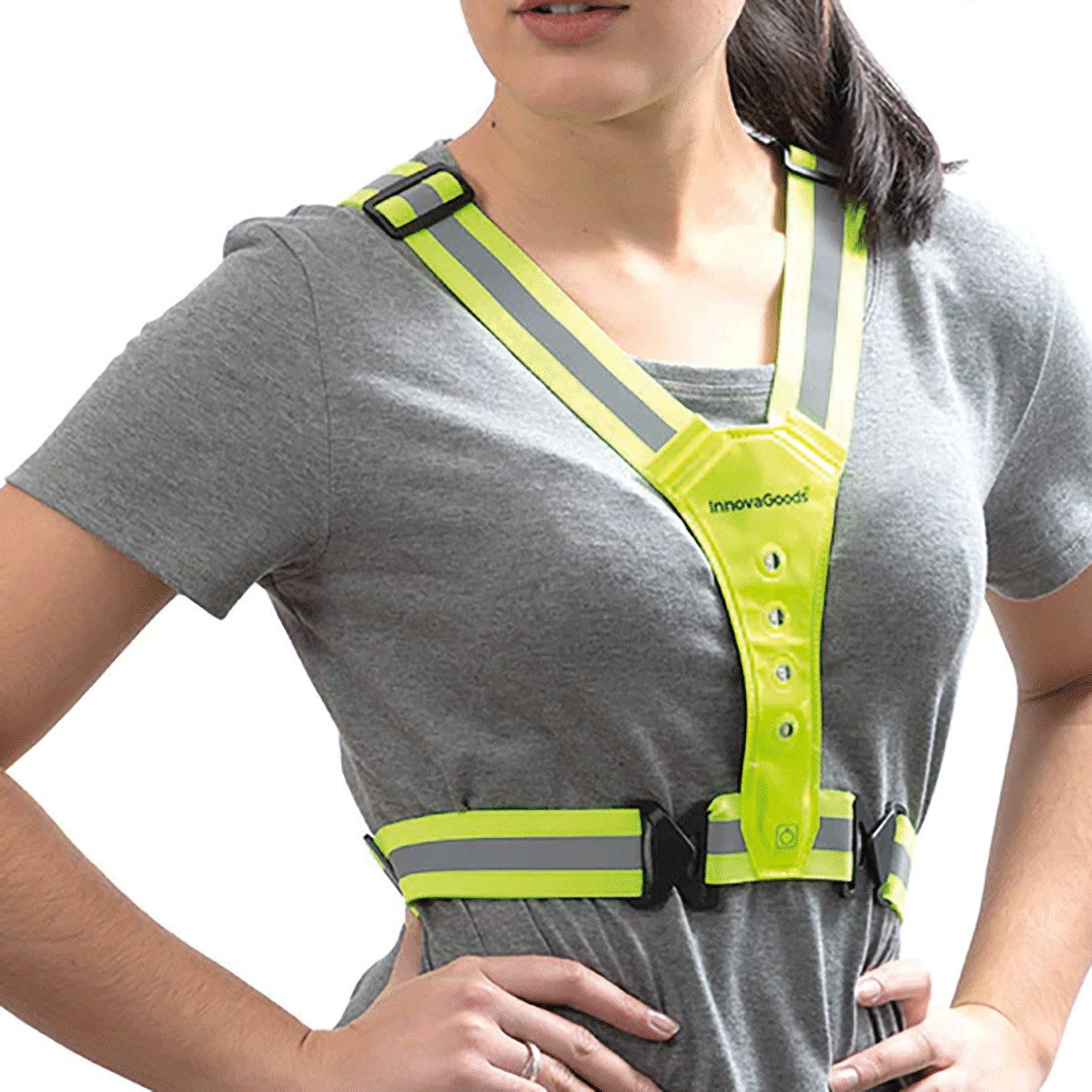 Laufgürtel InnovaGoods Arnés Reflectante Con para Deportistas Reflektierend günstig online kaufen
