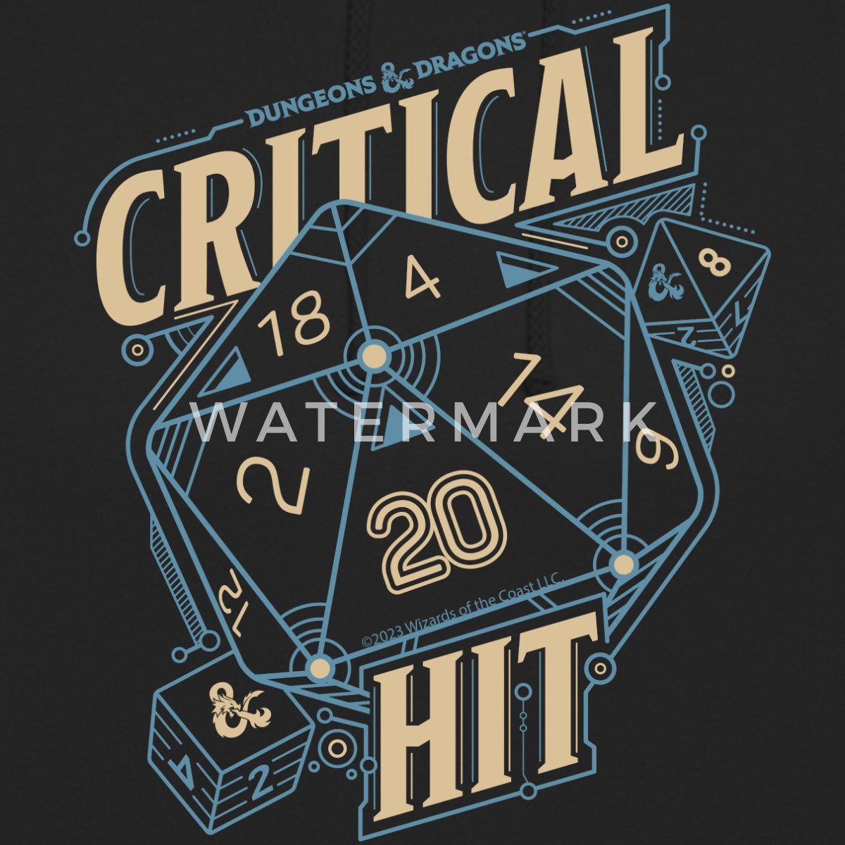 Spreadshirt Hoodie Dungeons And Dragons D20 Würfel Critical Hit Unisex Hoodie (1-tlg)