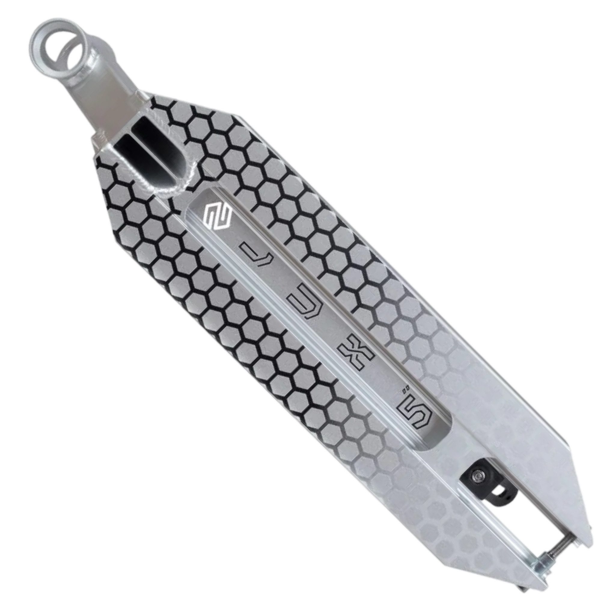 Striker Stuntscooter Striker Lux Five Stunt Scooter Deck Silber