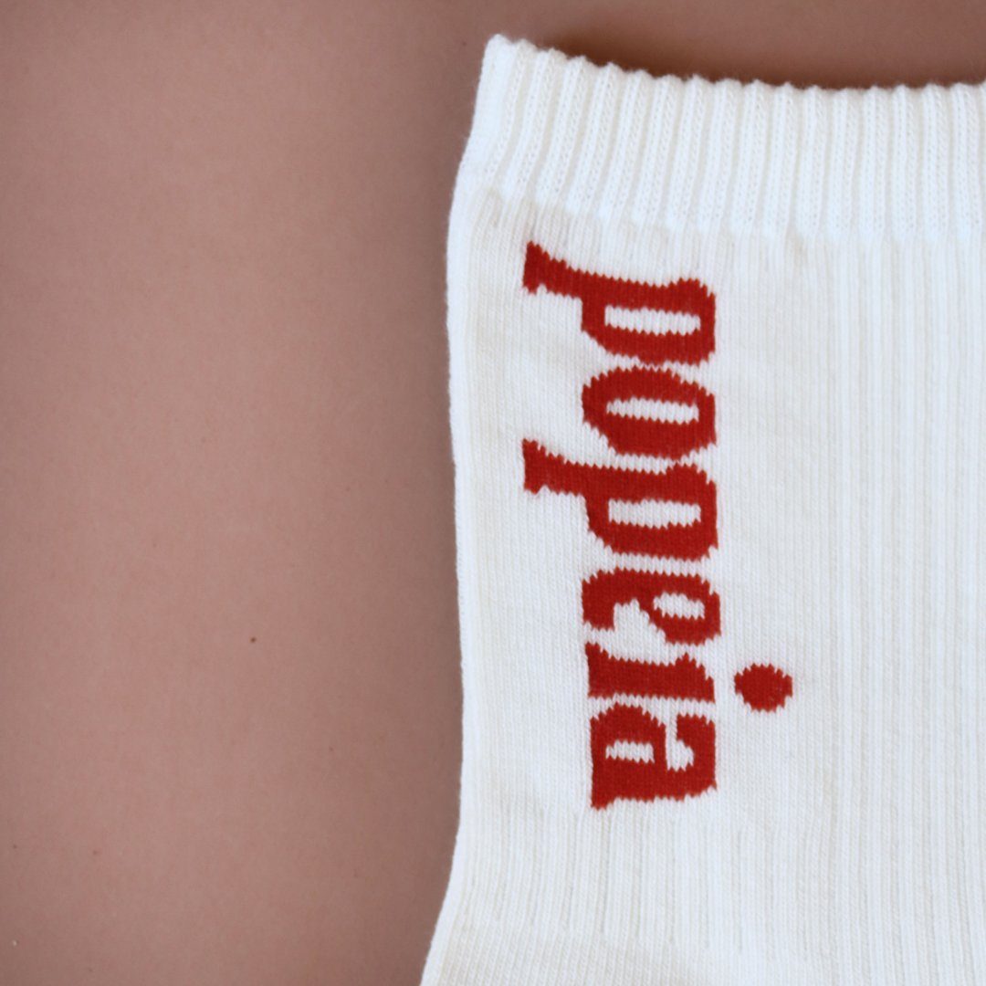Bold The popeia Bio-Baumwolle aus weichster weiß Socken