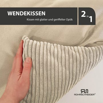 Rohrschneider Tierkissen Weiches Hundebett mit waschbarem Bezug Hundekissen aus Cord Premium