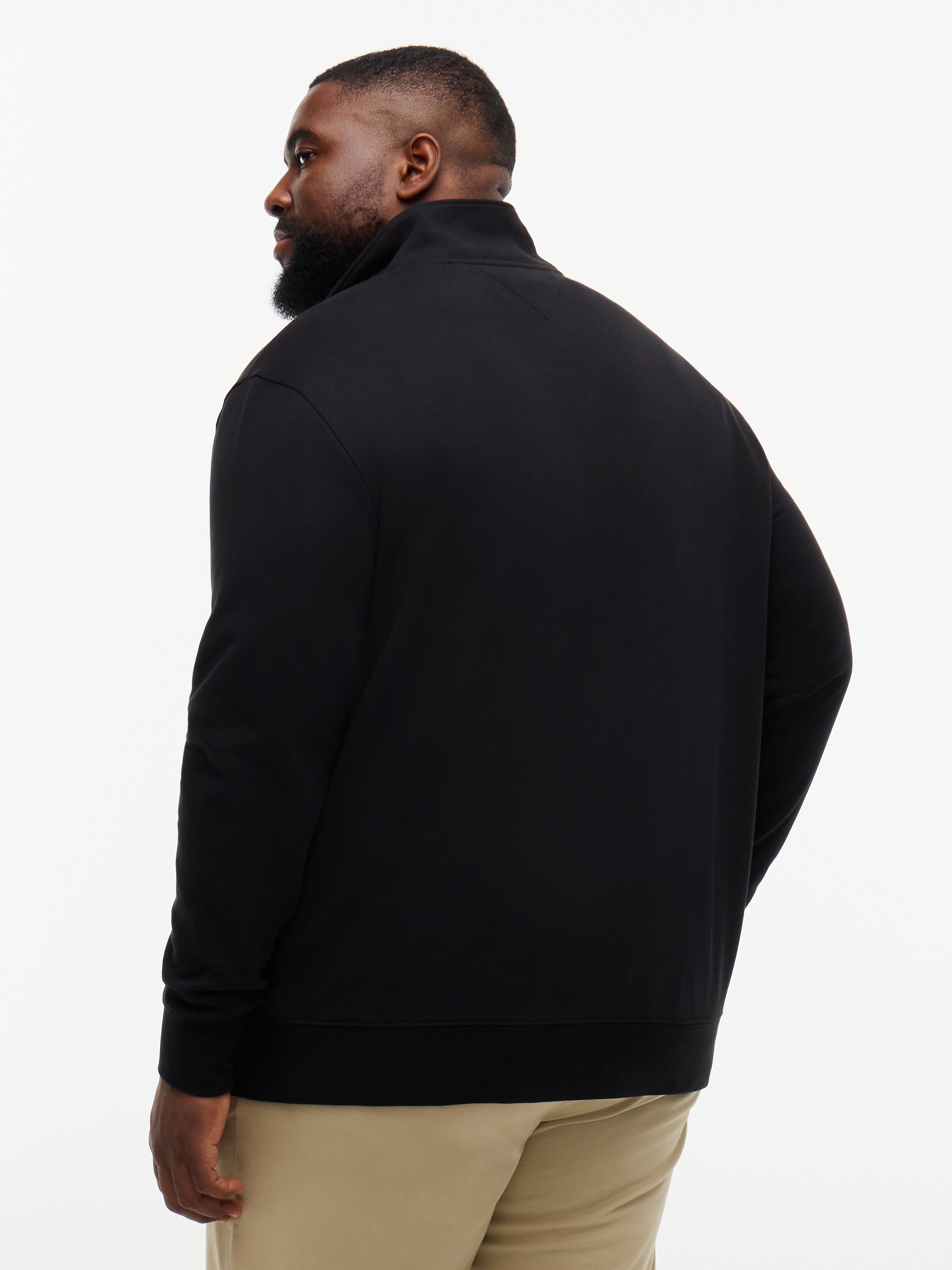 Tommy Hilfiger Big & Tall Sweatjacke BT-SCRIPT STACK STAND COLLAR Große Größen