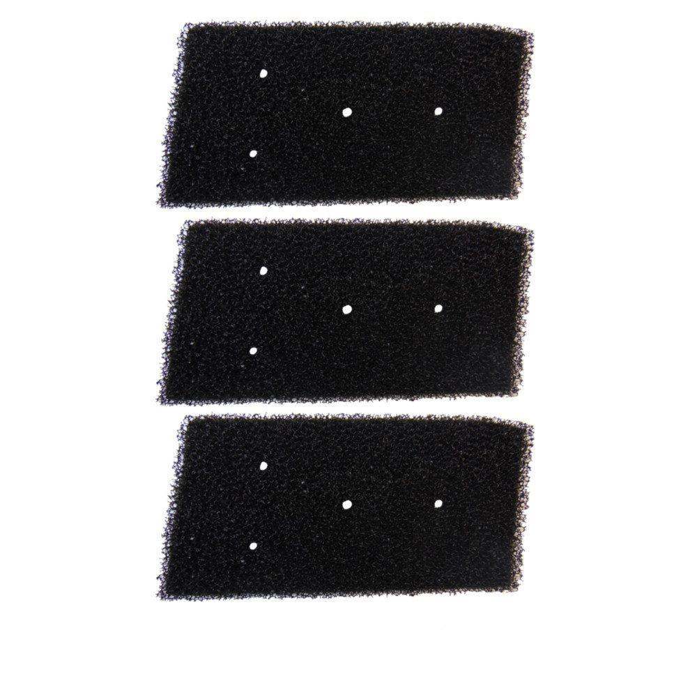 Trade-Shop Ersatzfilter Schaumstofffilter 3x passend für Whirlpool Bauknecht Maytag Privileg, Zubehör für Whirlpool/Bauknecht 481010716911 / 8015250474909, 481010354755, Form: Parallelogramm / 2-lagiger Filter mit 4 Löchern zum Befestigen