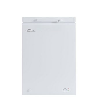 TroniTechnik Gefriertruhe Einstellbarer Temperaturregler, kühlen und gefrieren BORGAR 110 PRO, 55 cm breit, 100 l, inkl. Dual Thermostat, LED Licht, Griff, Schloss, Rollen, Einlegekorb