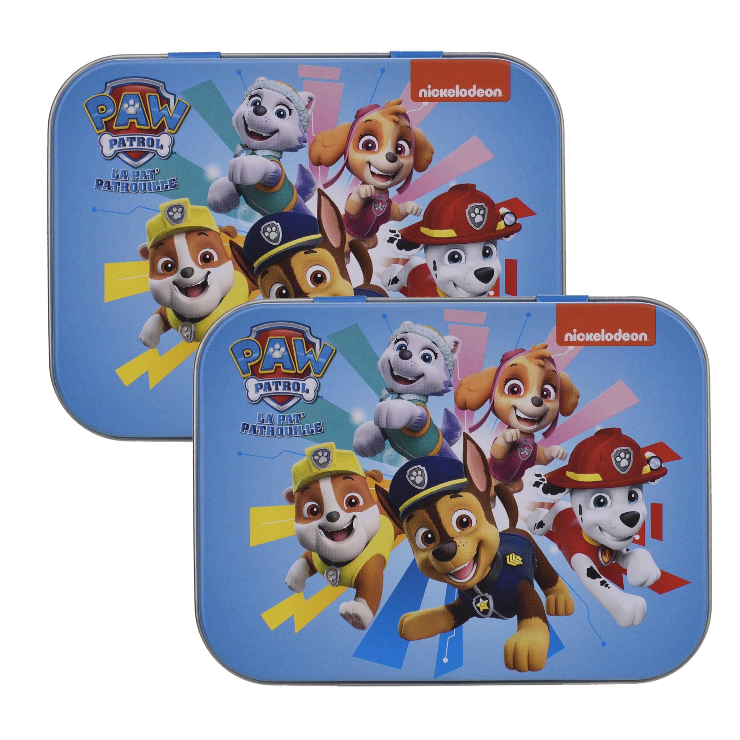 HF Home Flair Wundpflaster Paw Patrol Freunde Kinder Pflaster-Box mit 24 bunten Motiv-Pflastern (2 St), Motiv: Paw Patrol Friends, blau