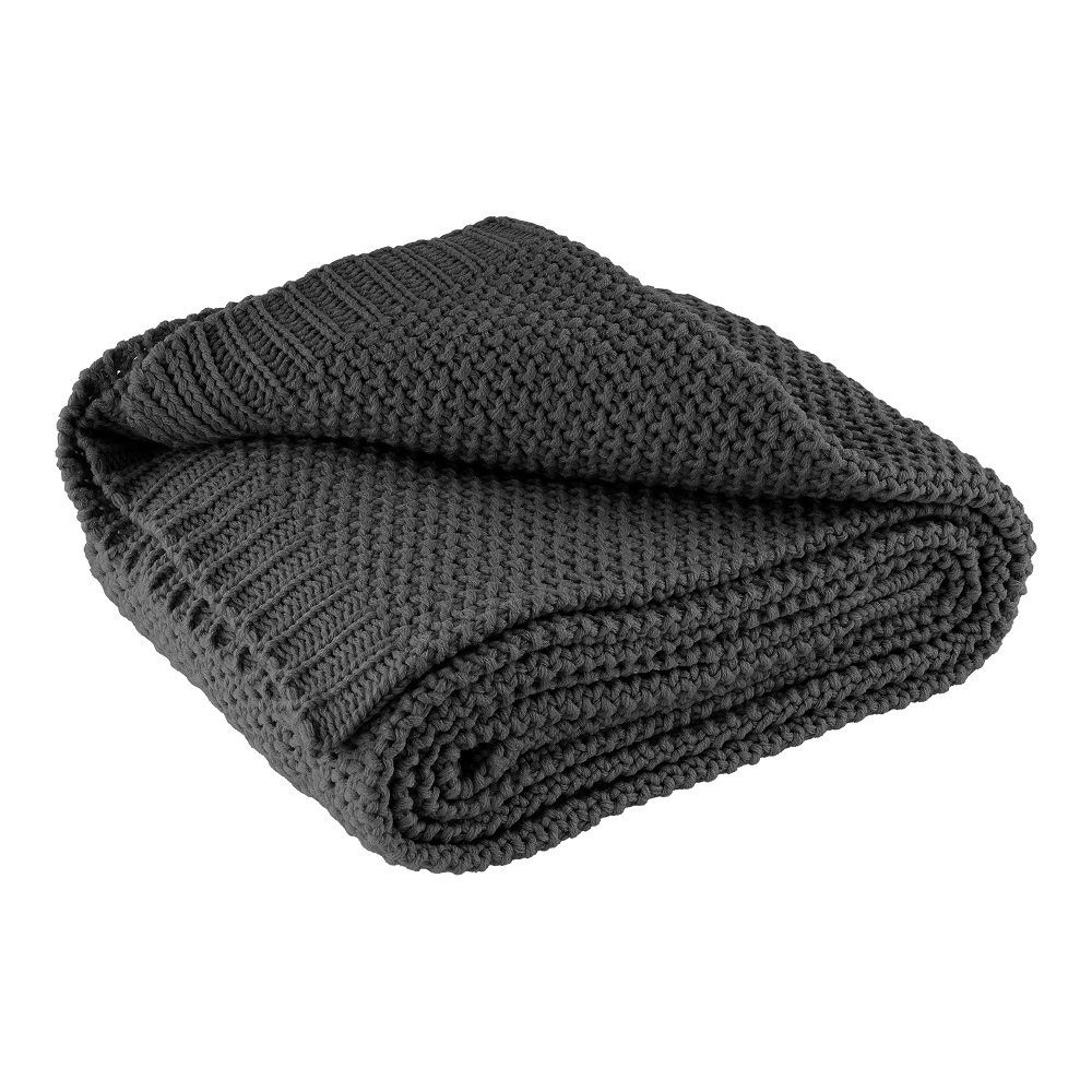 Wohndecke Strick, wometo, OEKO-TEX®, Kuscheldecke mit edlem & schlichtem St günstig online kaufen
