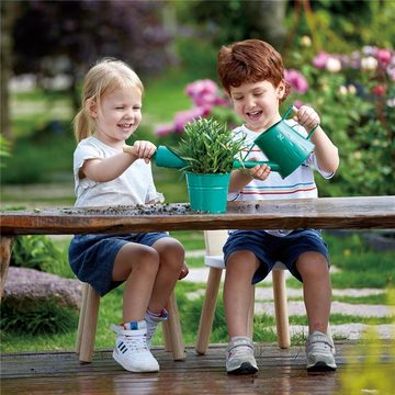 Hape Kinder-Gartenset Nature Fun Gartenwerkzeug-Set, (6-tlg), mit Gießkanne, Kelle, Harke und Schaufel ab 4 Jahre
