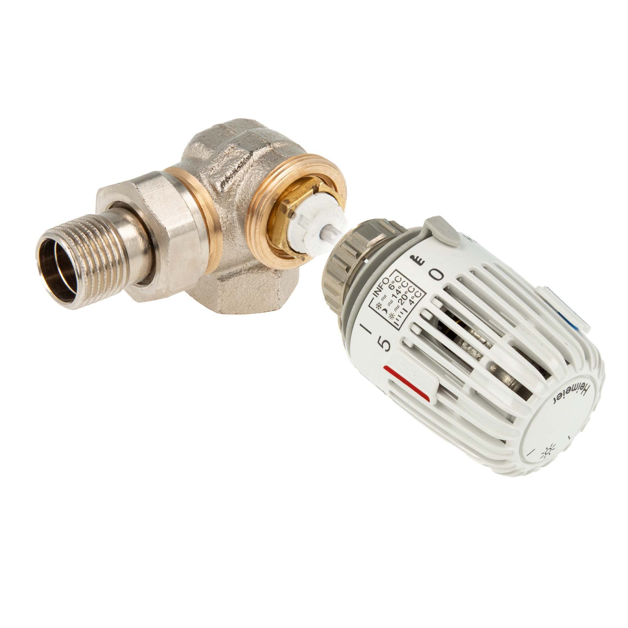 tecuro Heizkörperthermostat Kombi-Set Thermostatkopf K mit günstig online kaufen