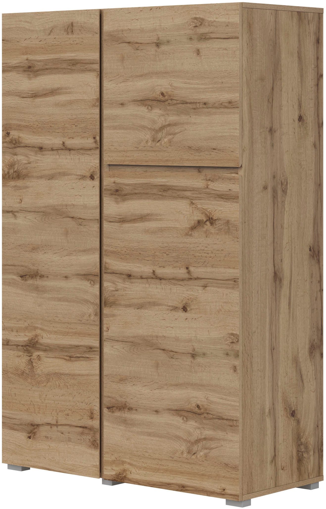 INOSIGN Highboard Metric, Breite 92cm, moderne grifflose Hochkommode 3 Türe günstig online kaufen