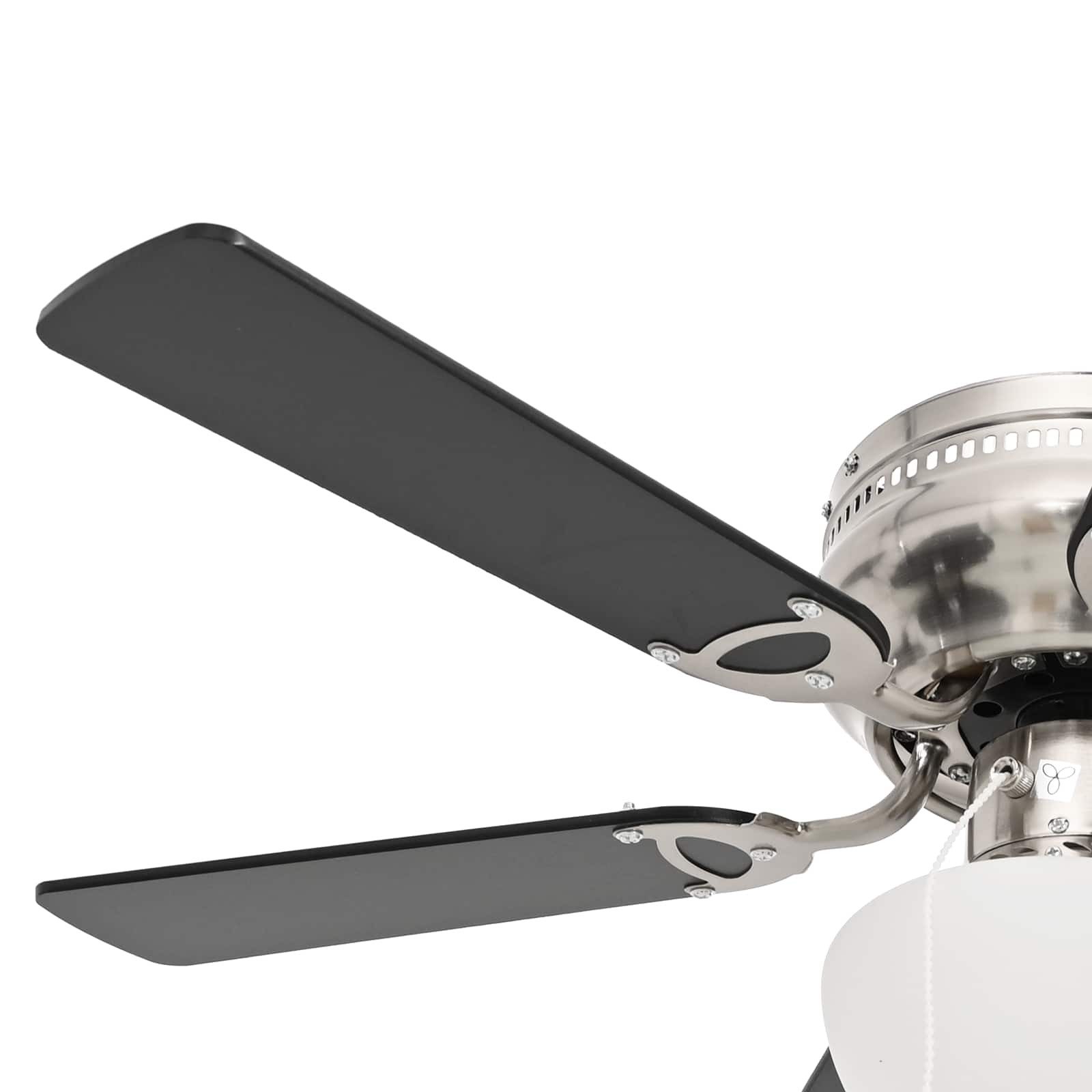 vidaXL Deckenventilator 82 cm Deckenventilator mit Licht Ø 82 cm Schwarz