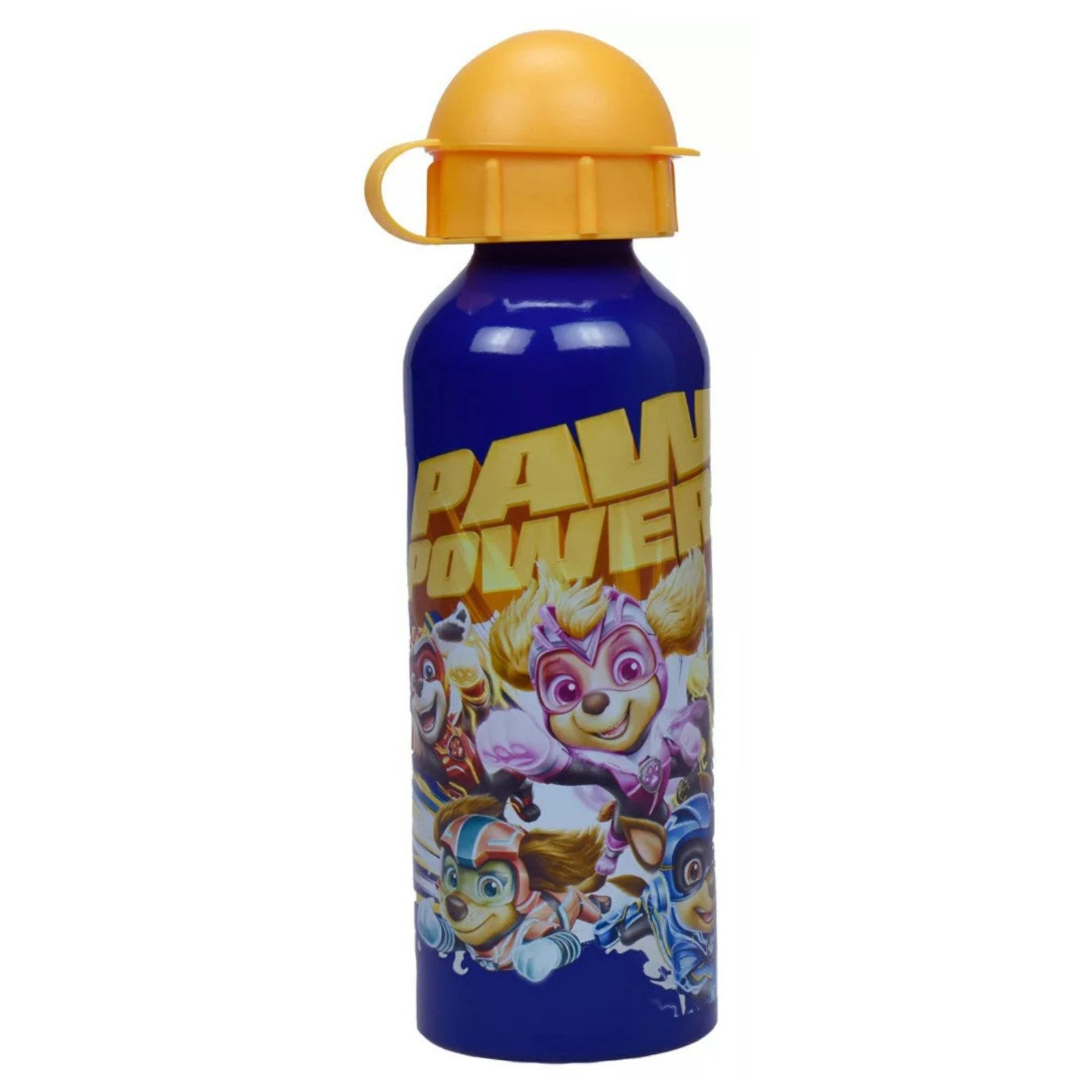 PAW PATROL Lunchbox Paw Patrol Chase 4 tlg Kinder Set Brotdose Alu-Trinkflasche Besteck, (4-tlg., Spar-Set)