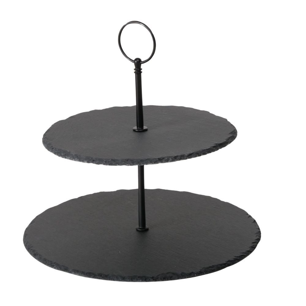 Etagere Boltze Etagere Stonka, Schiefer, schwarz, 24 cm Höhe 2055995