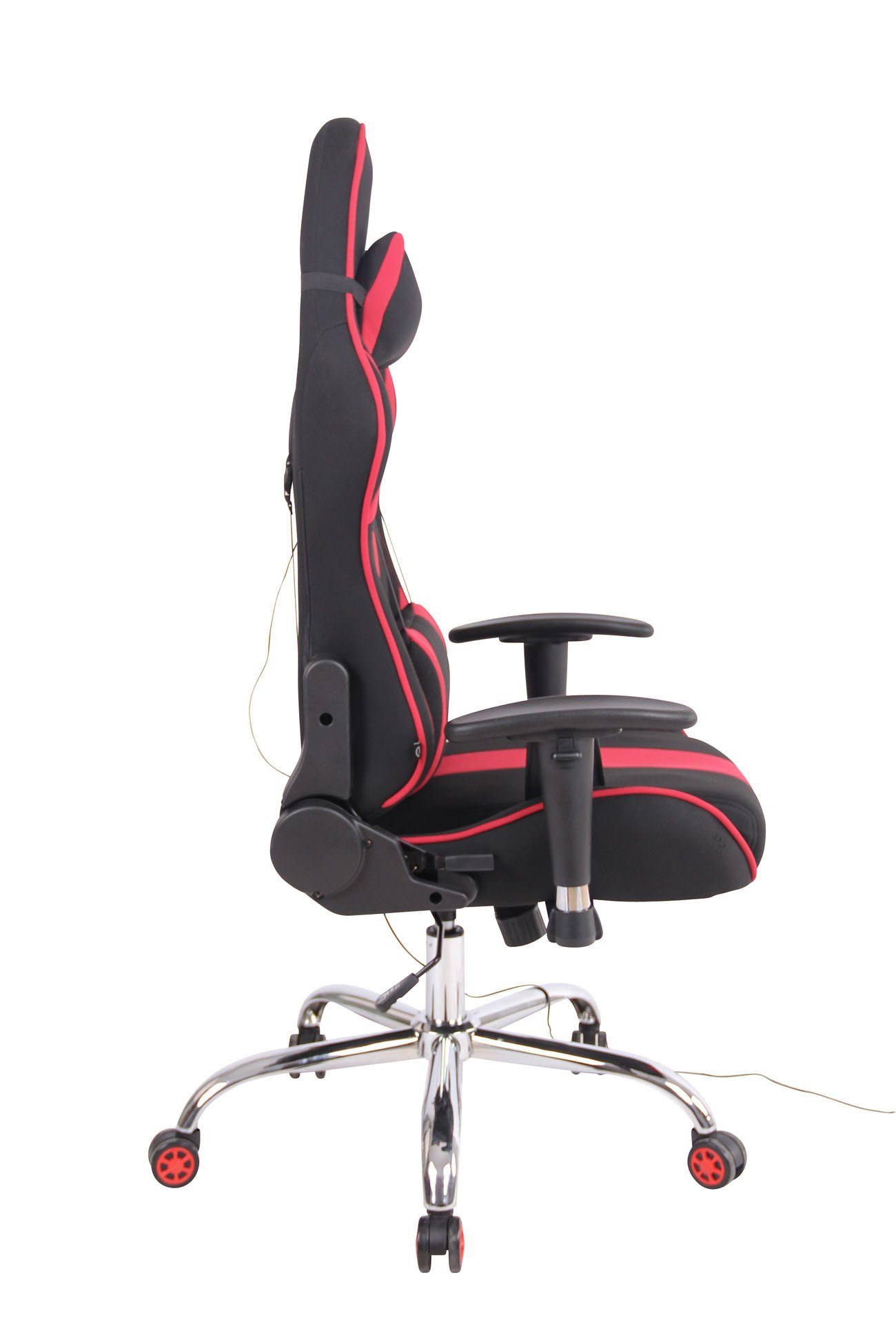 CLP schwarz/rot Stoff, Chair Gaming Massagefunktion Limit XM mit