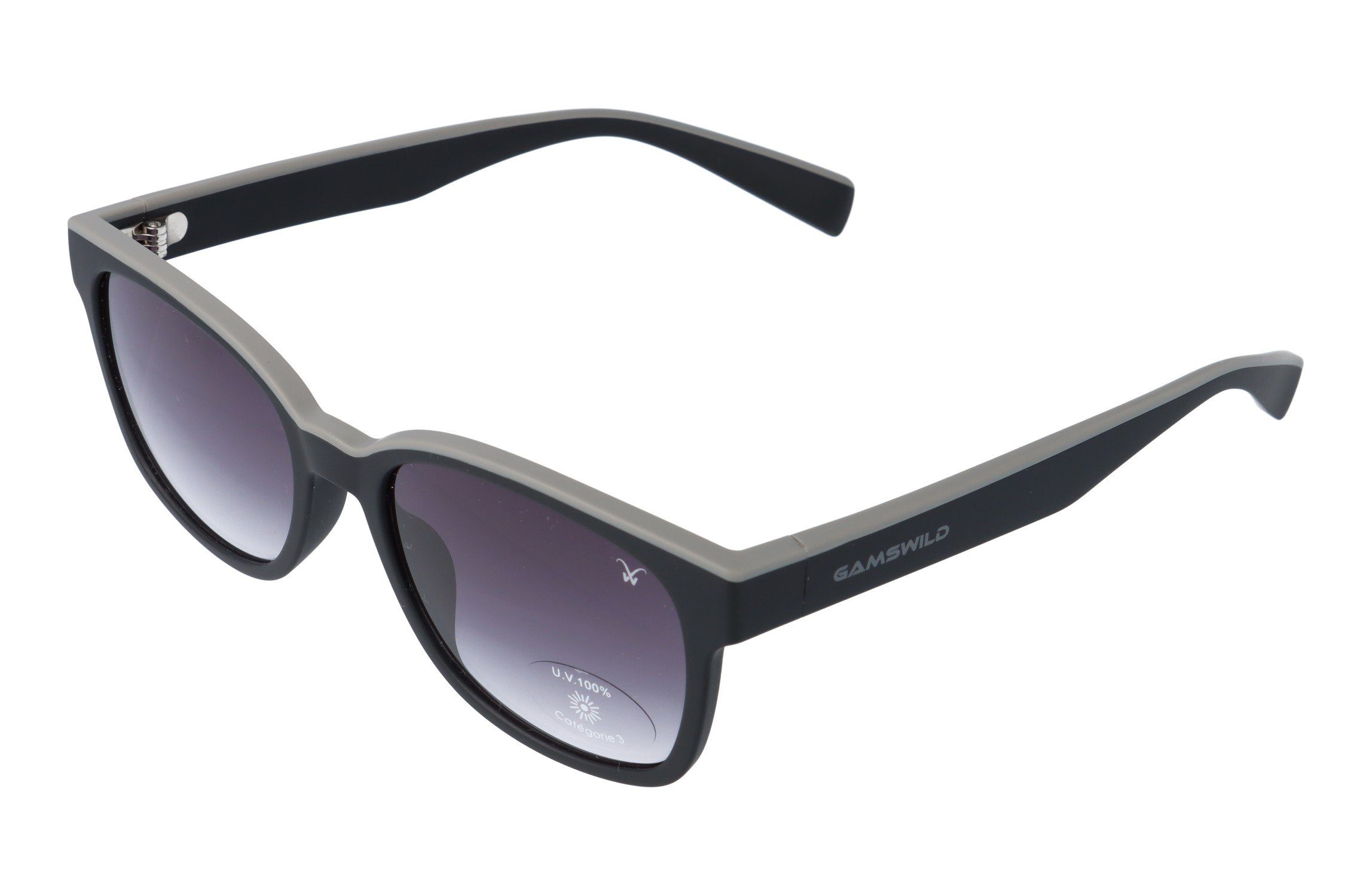 Gamswild Sonnenbrille UV400 GAMSSTYLE Modebrille zweifrabig Damen Herren Unisex Modell WM7332 in lila, grün, grau