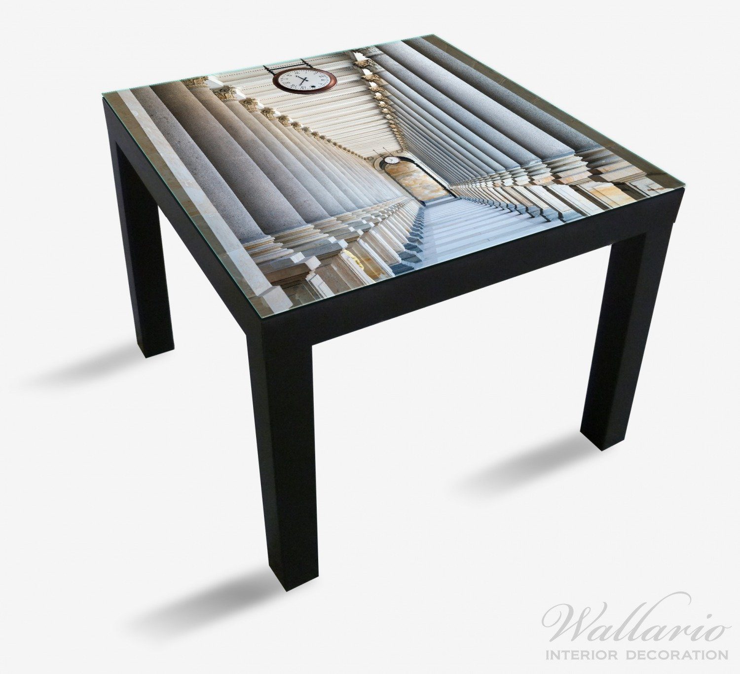 Wallario Säulengang Tisch für geeignet St), (1 Lack Ikea Tischplatte