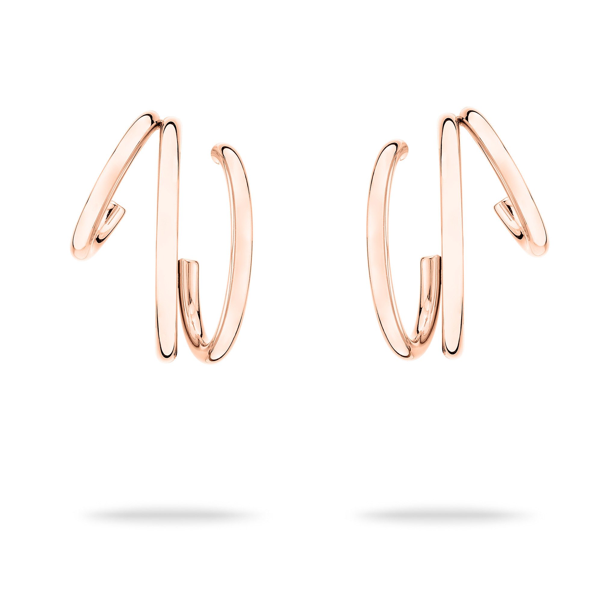 Echtzeit Paar Creolen Schmuck Geschenk Edelstahl Ohrringe Modern Lines günstig online kaufen