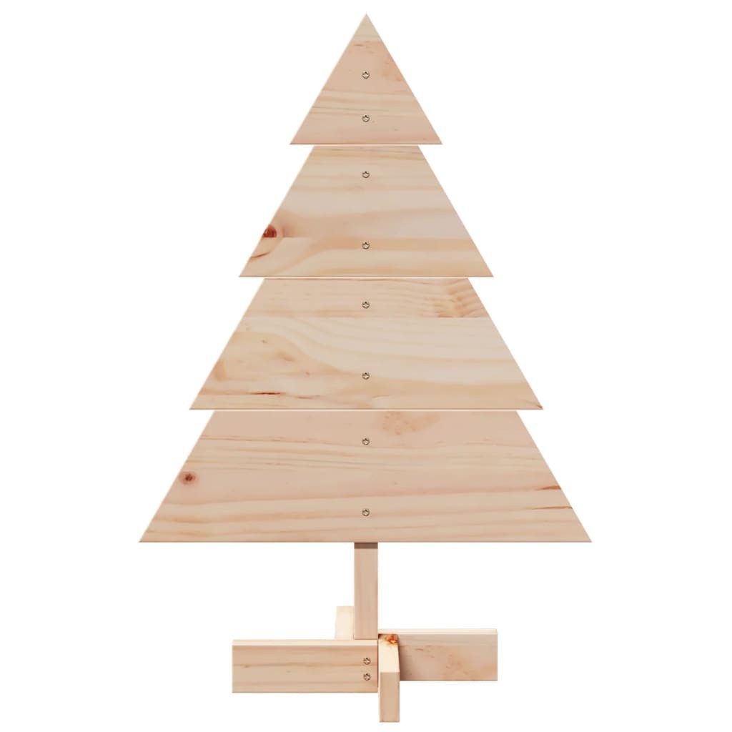 vidaXL Künstlicher Weihnachtsbaum 70 cm Weihnachtsbaum Holz zum Schmücken 70 cm Massivholz