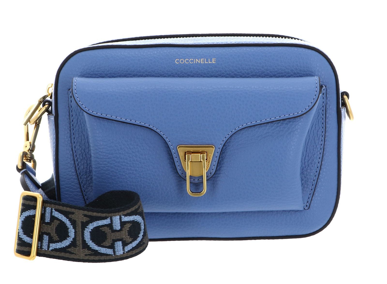 COCCINELLE Umhängetasche Crossbody Bag Grained Leather, aus echtem Rindsleder