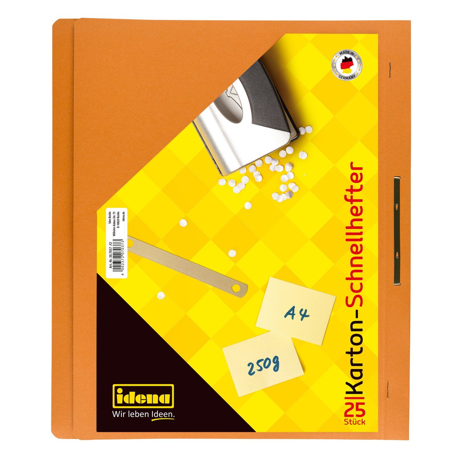 Idena Hefter Idena Kartonschnellhefter A4 orange
