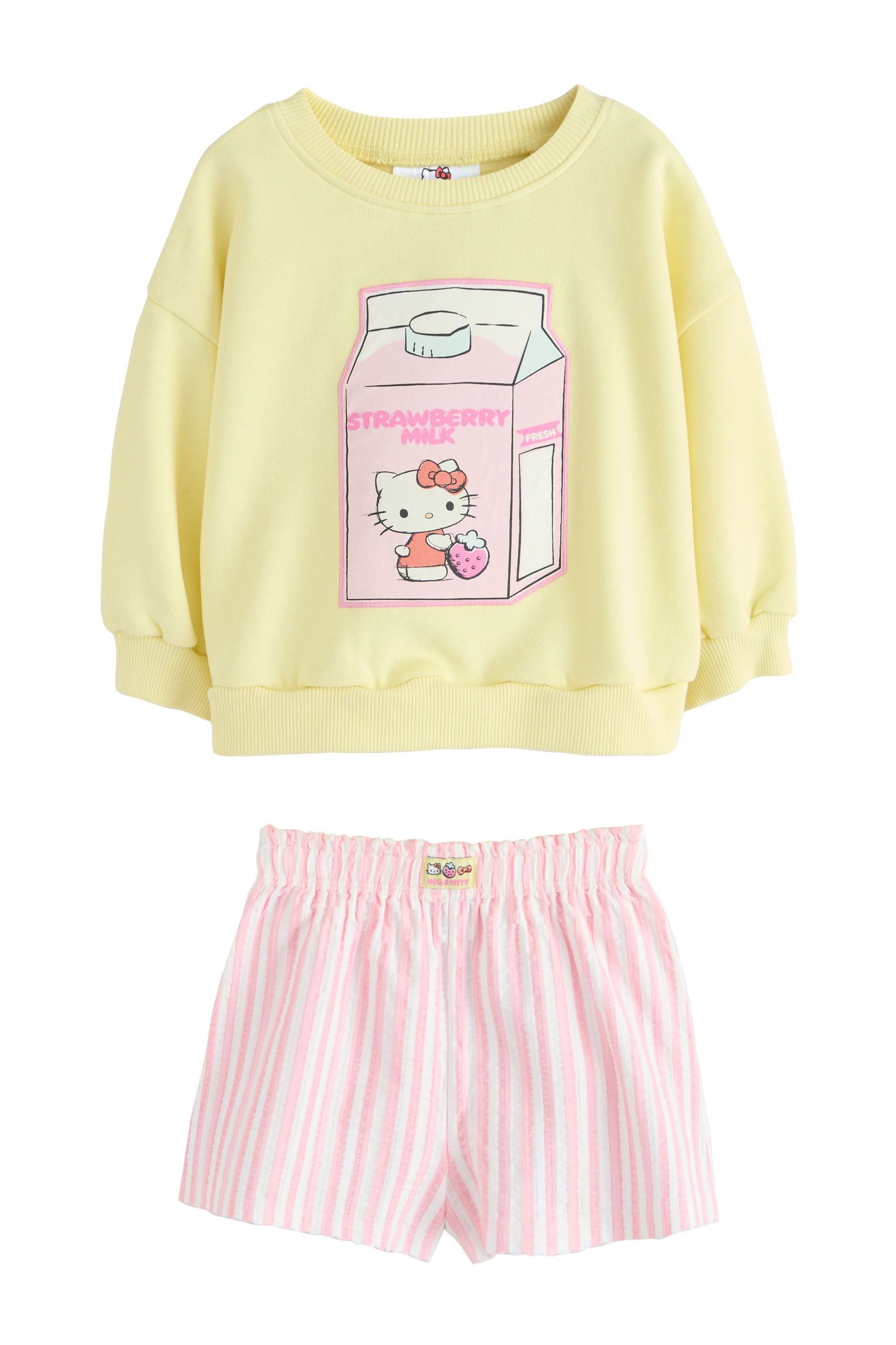 Pullover & Shorts Rundhals-Sweatshirt und Shorts im Set