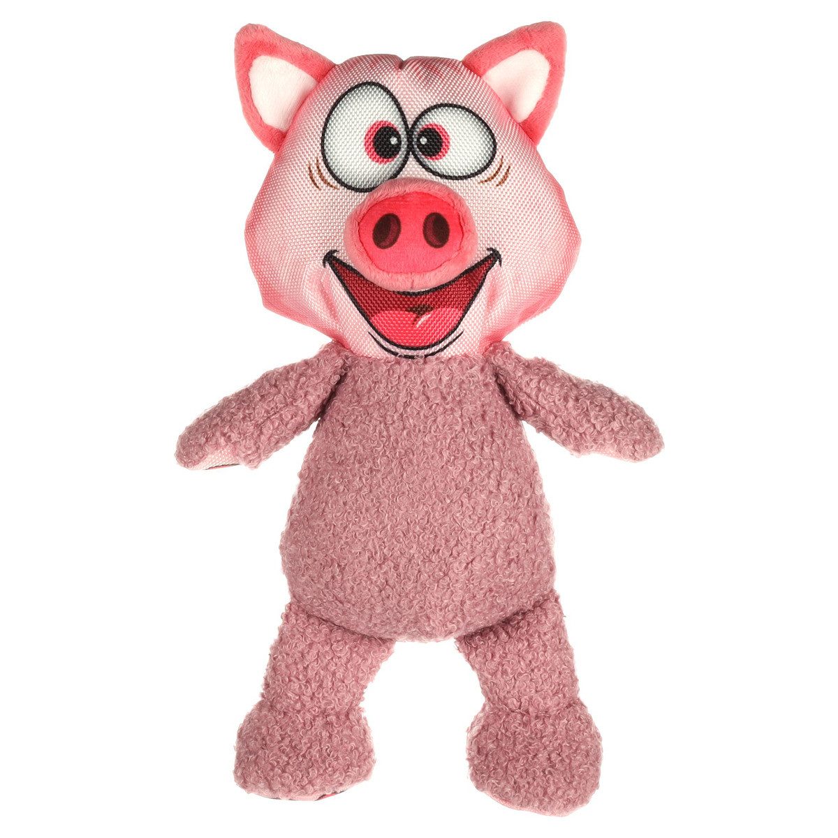 Tierkuscheltier Hundespielzeug Xido Schwein stehend rosa