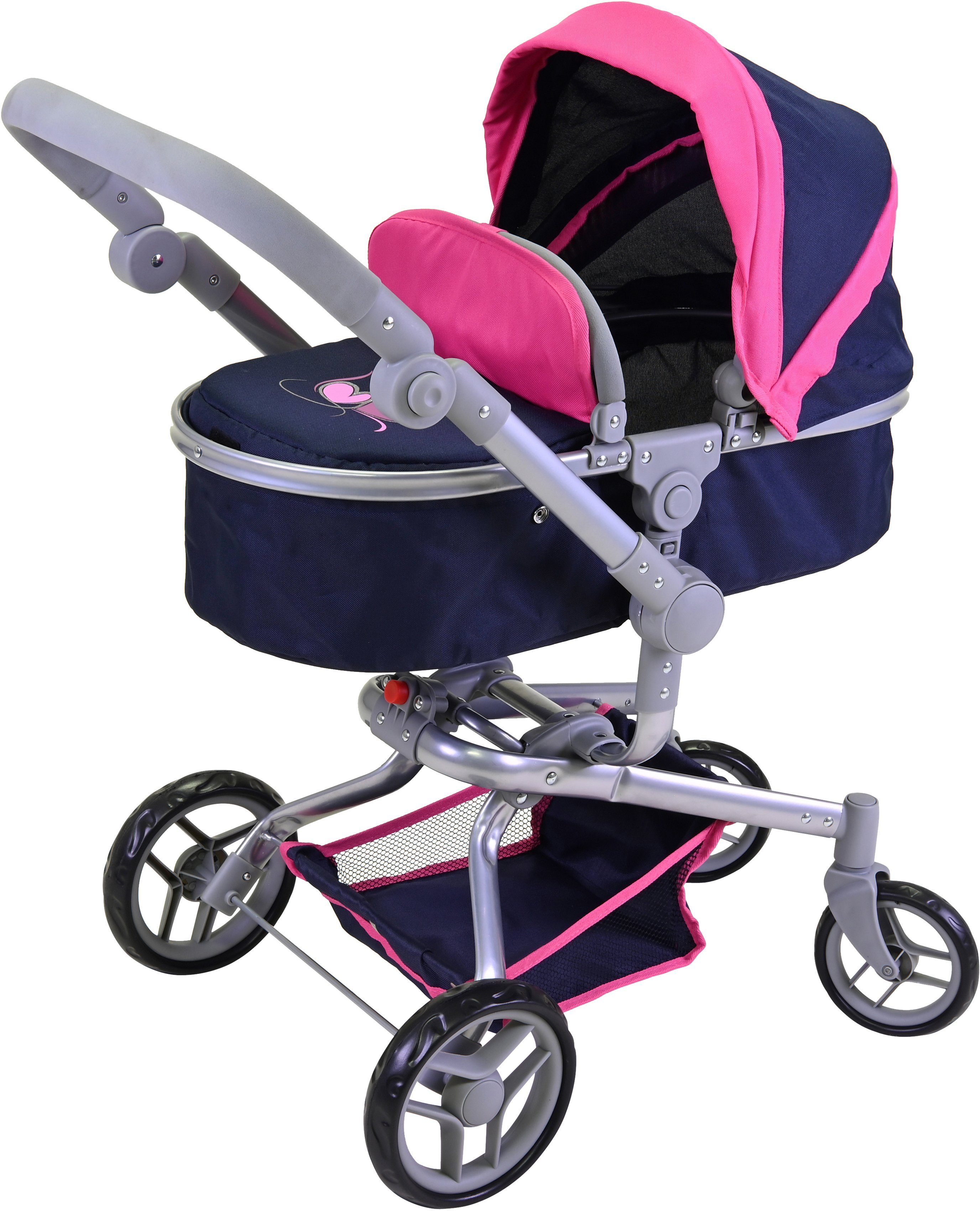 Knorrtoys® Kombi-Puppenwagen Boonk - Flying Hearts günstig online kaufen