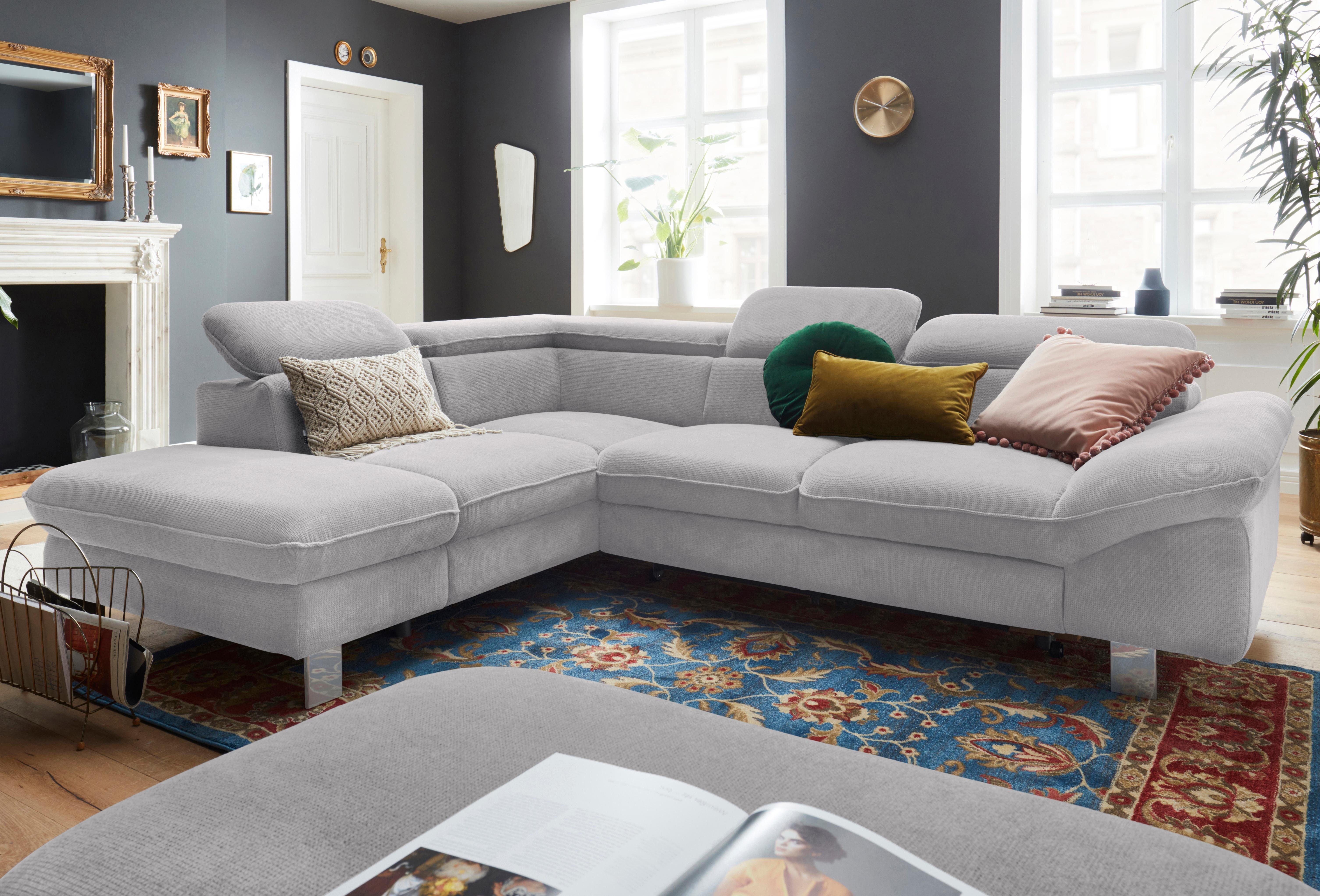 COTTA Ecksofa Driver L-Form, mit Kopfteilverstellung, günstig online kaufen