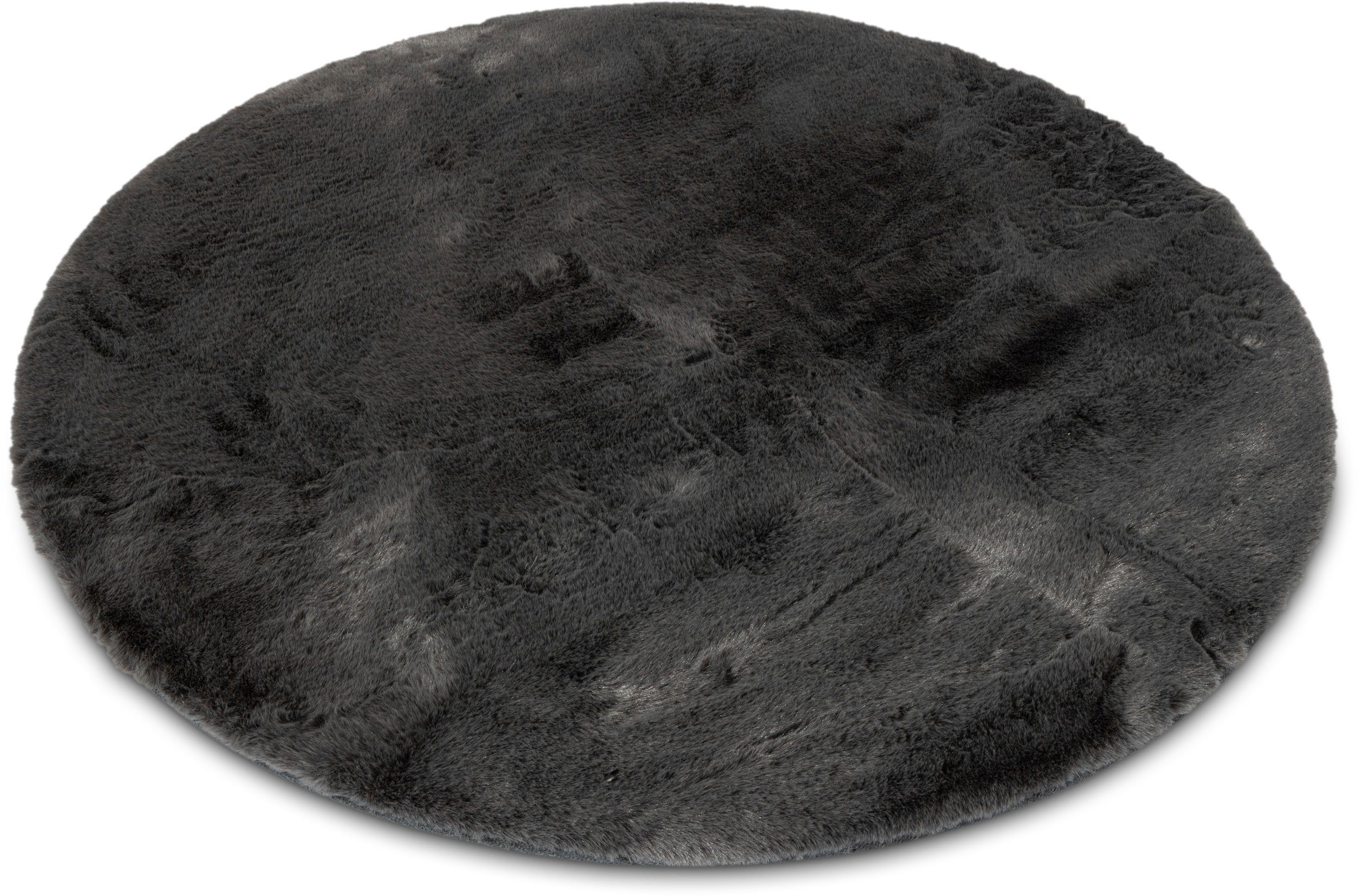 Gino Falcone Fellteppich Kuschelteppich Chiara, rund, Höhe: 30 mm, Kunstfel günstig online kaufen