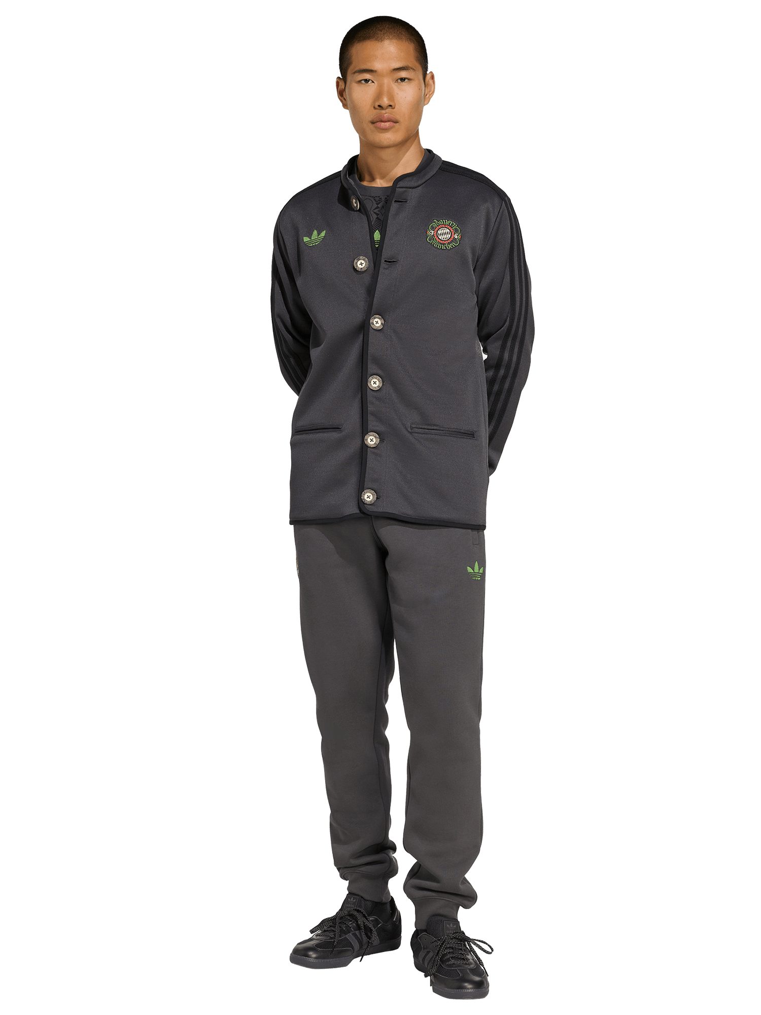 adidas Performance Windbreaker FC Bayern München, Janker Wiesn 2025, Herren, Grau