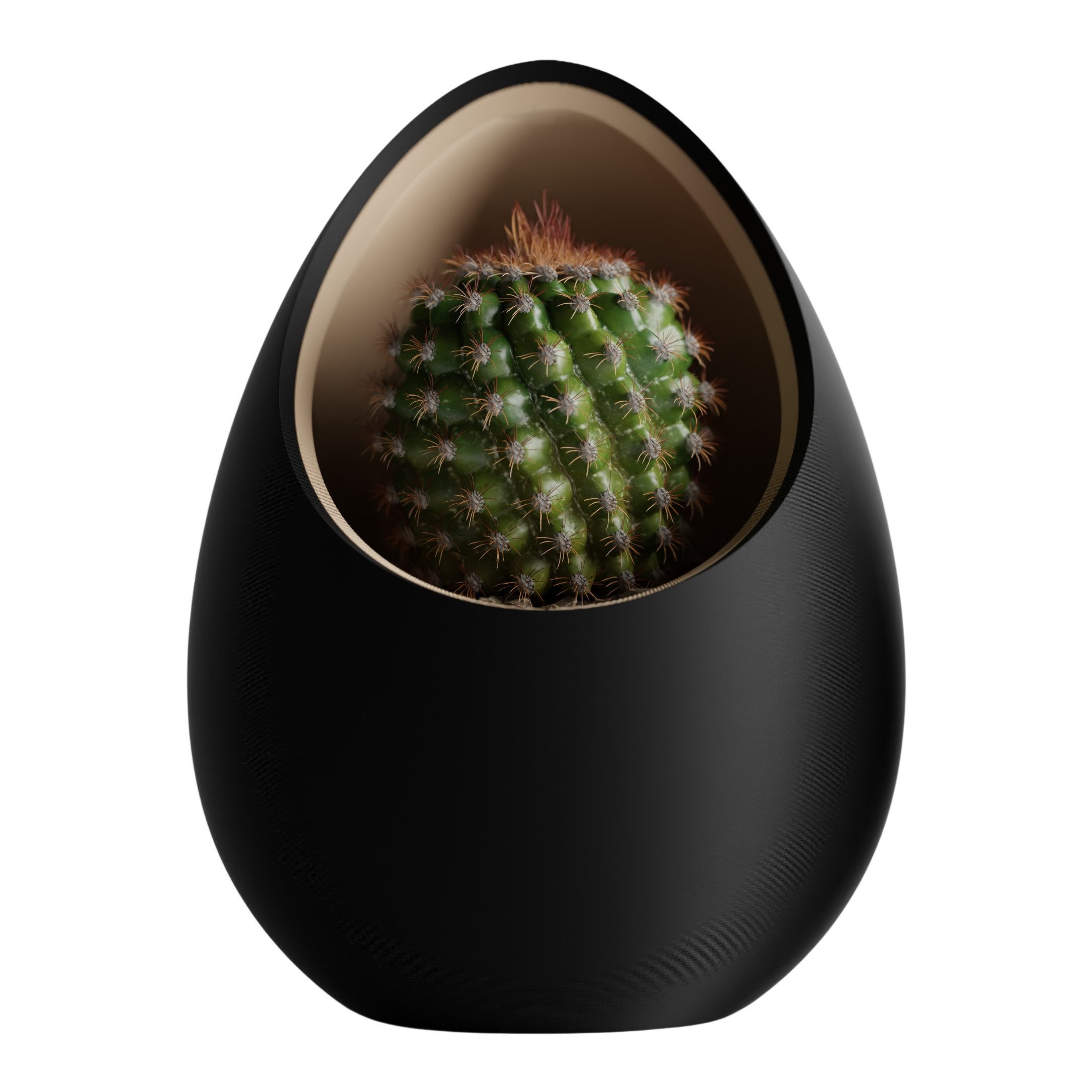 Shapes - Decorations Blumentopf Nuvia Planter – Inspired by the idea of a nest. (Topf und Einsatz), Two-Tone Design