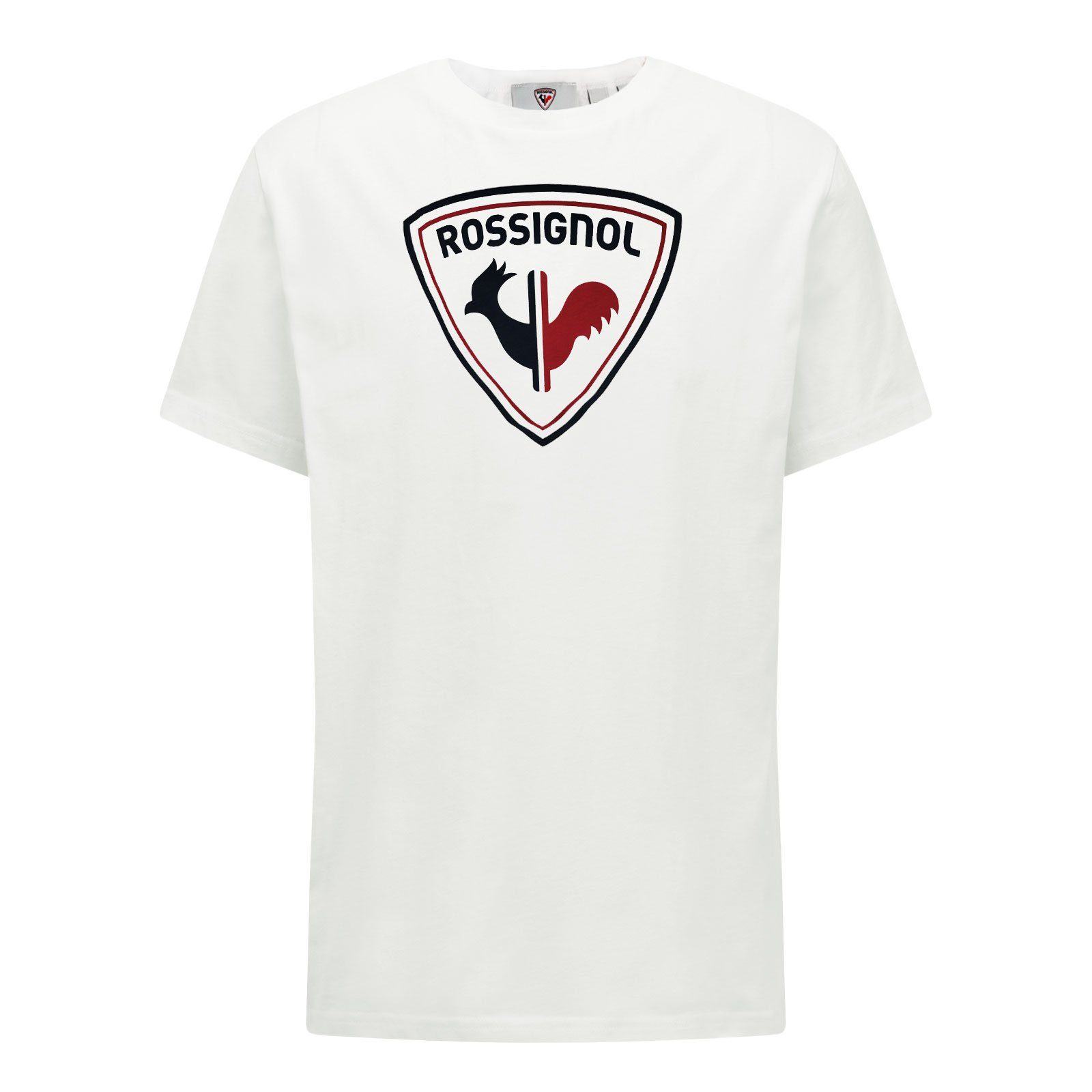 Logo Rossi Rossignol mit Tee white Hahn-Grafik markentypischer T-Shirt 100