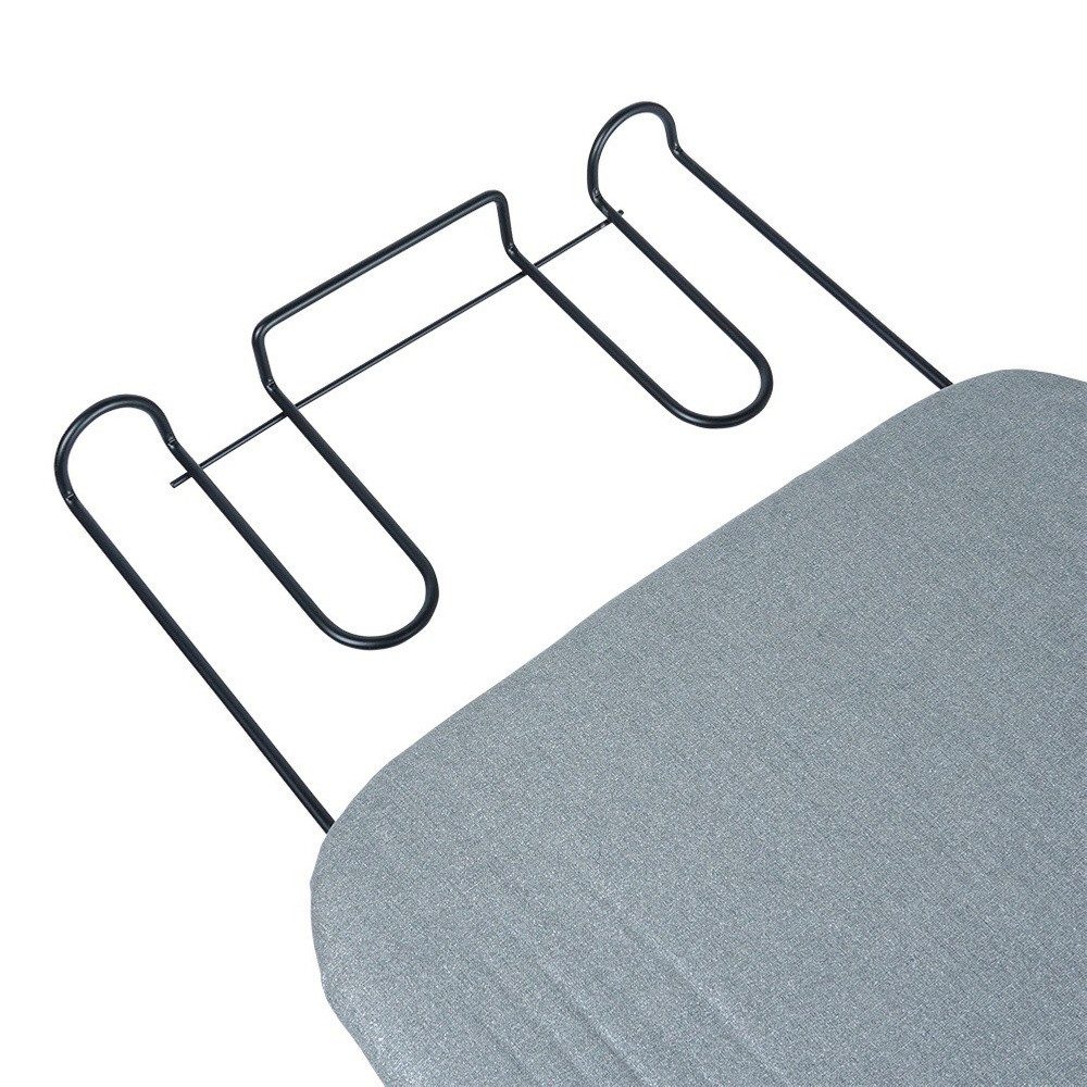 Vilde Bügelbrett Grau mit Bügeleisenablage und 4-fach höhenverstellbar, Bügelfläche 30.5x90.5 cm, zusammenklappbar, waschbar, stabil, ausziehbar – Bild 4 von 5