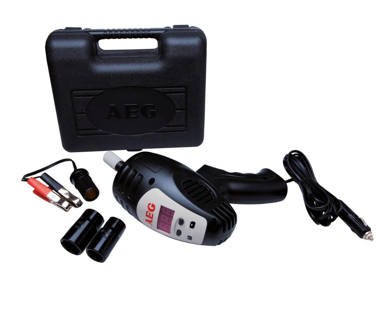 AEG Elektrowerkzeug-Set 12V Kfz Schlagschraube + Koffer Nüsse, Digitale  Drehmomentwahl, für Alufelgen Stahlfelgen