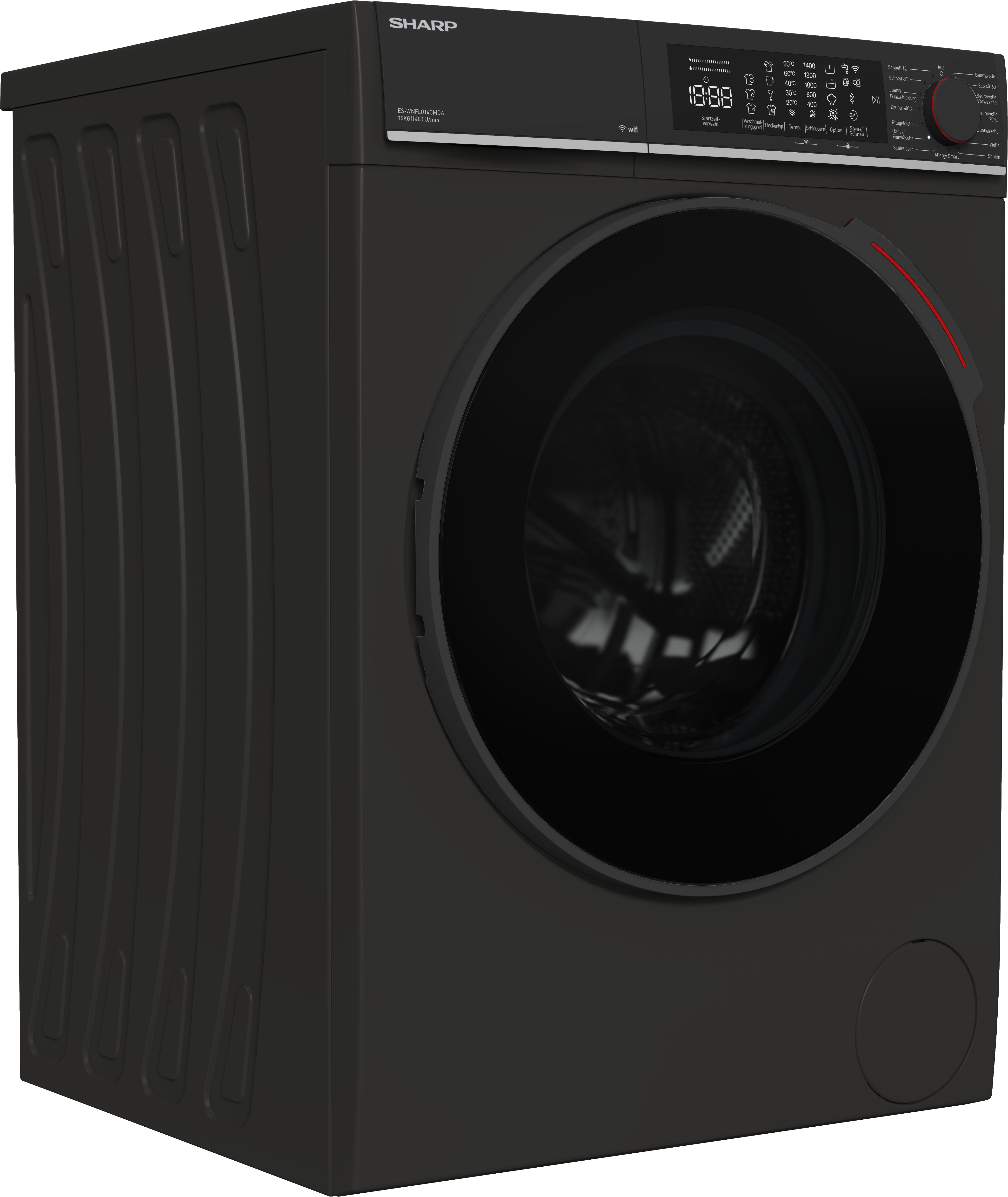 Sharp Waschmaschine ES-WNFL014CMDA-DE, 10 kg, 1400 U/min