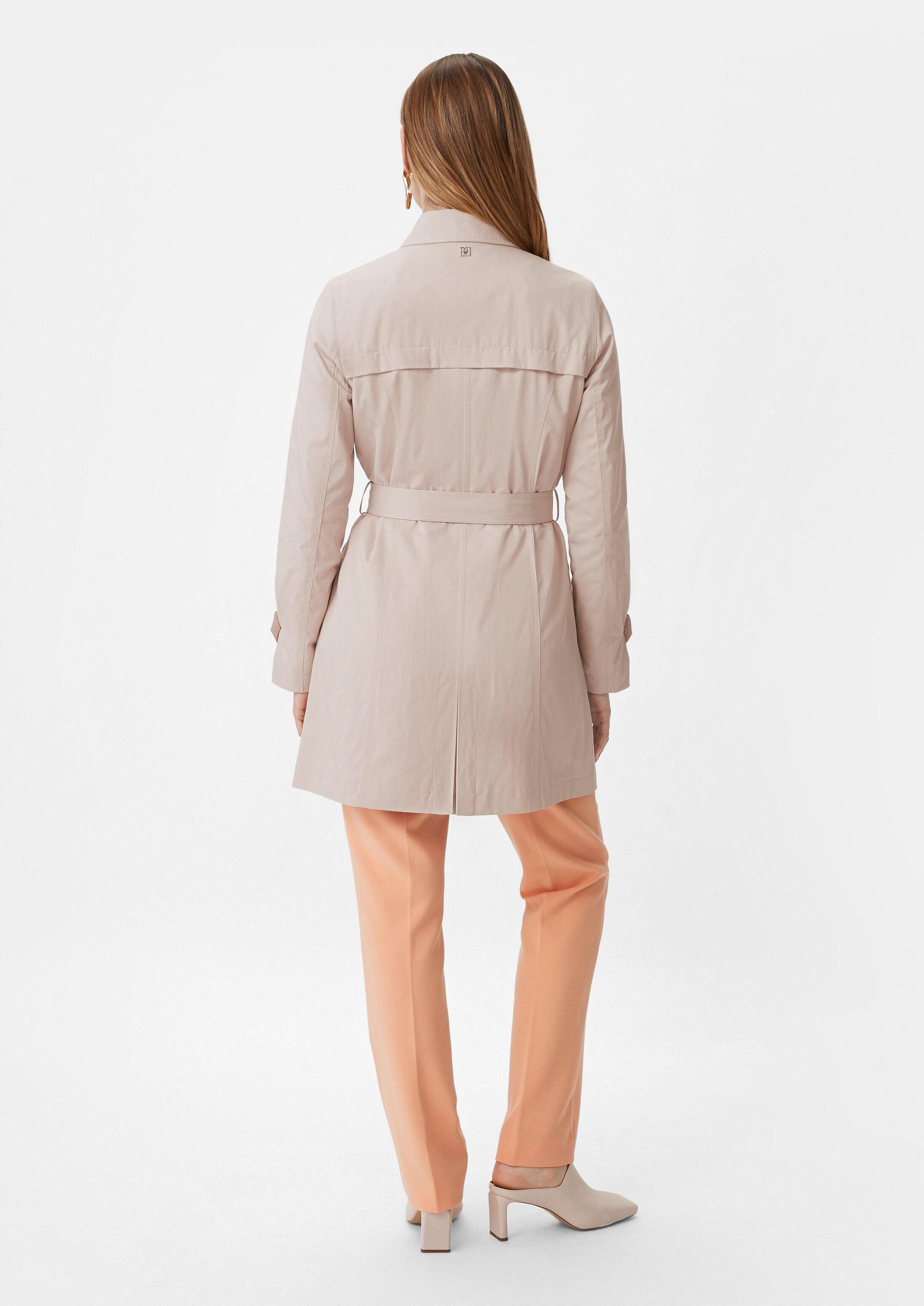 comma Trenchcoat Outdoor-Mantel Taillierter Trenchcoat mit Bindegürtel