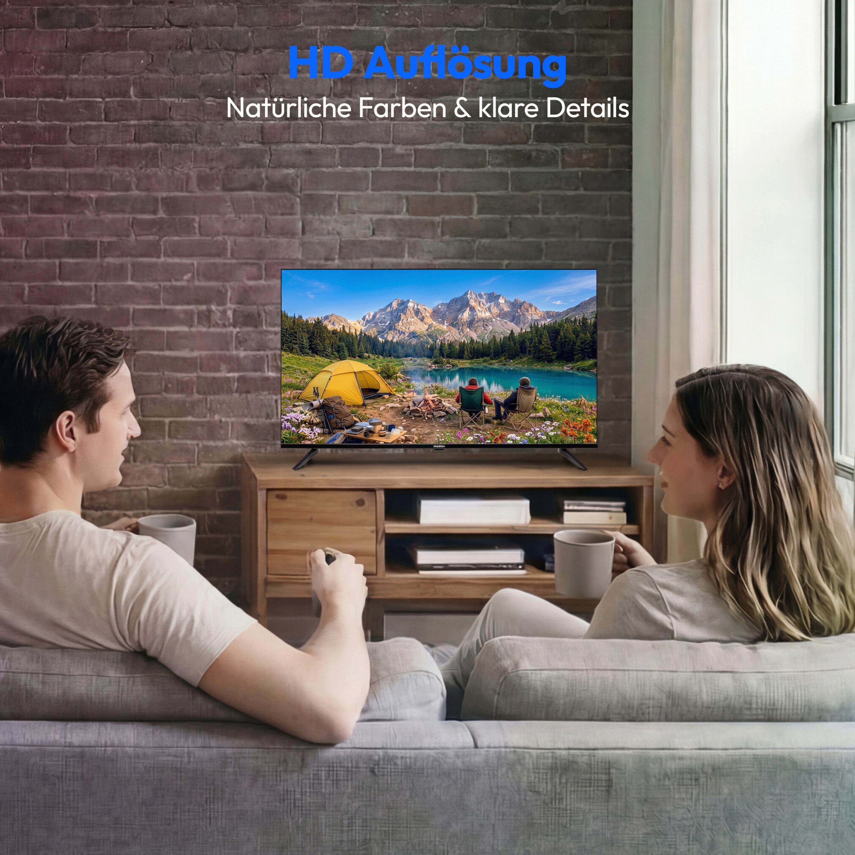 Medion® MD832003 LCD-LED Fernseher (80 cm/32 Zoll, 720p HD Ready, Pay-TV, 60Hz, E8322601)