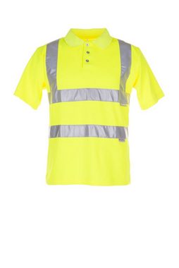 Planam T-Shirt Poloshirt Warnschutz uni gelb Größe L (1-tlg)
