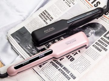 ANGENI Glätteisen Salon-Perfektion Kunststoff, professional tragbares reiseglätter glatte haare hair iron straightene